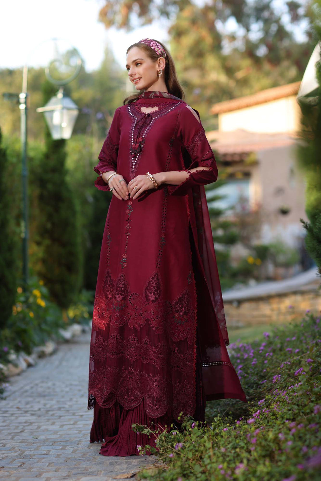 Noor by Saadia Asad | Luxe Chikankari 25 | D6-A - Official Noor by Saadia Asad stockist in UK - Sakeena London