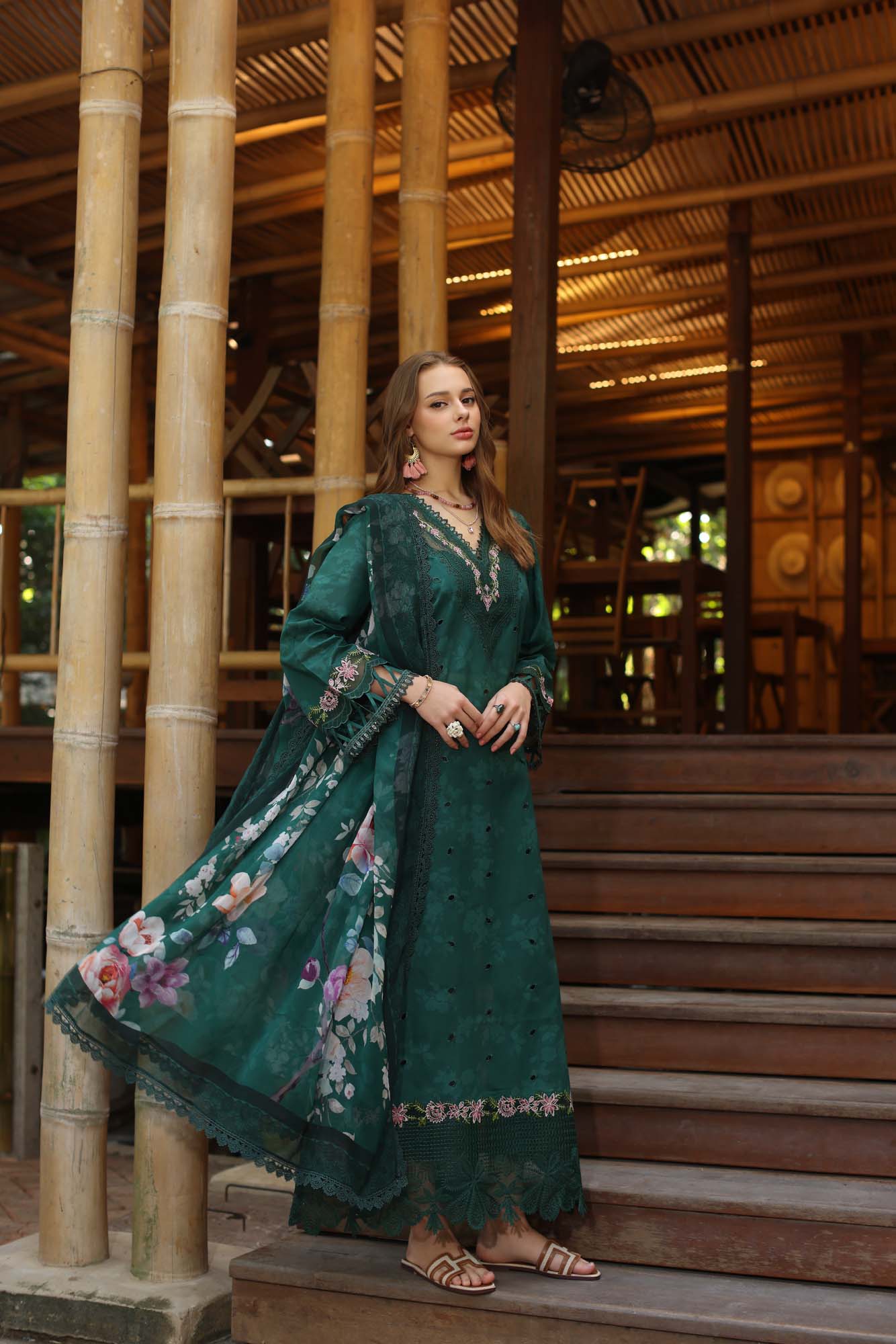 Noor by Saadia Asad | Eid Luxe Printedkari | D9-B - Official Noor by Saadia Asad stockist in UK - Sakeena London