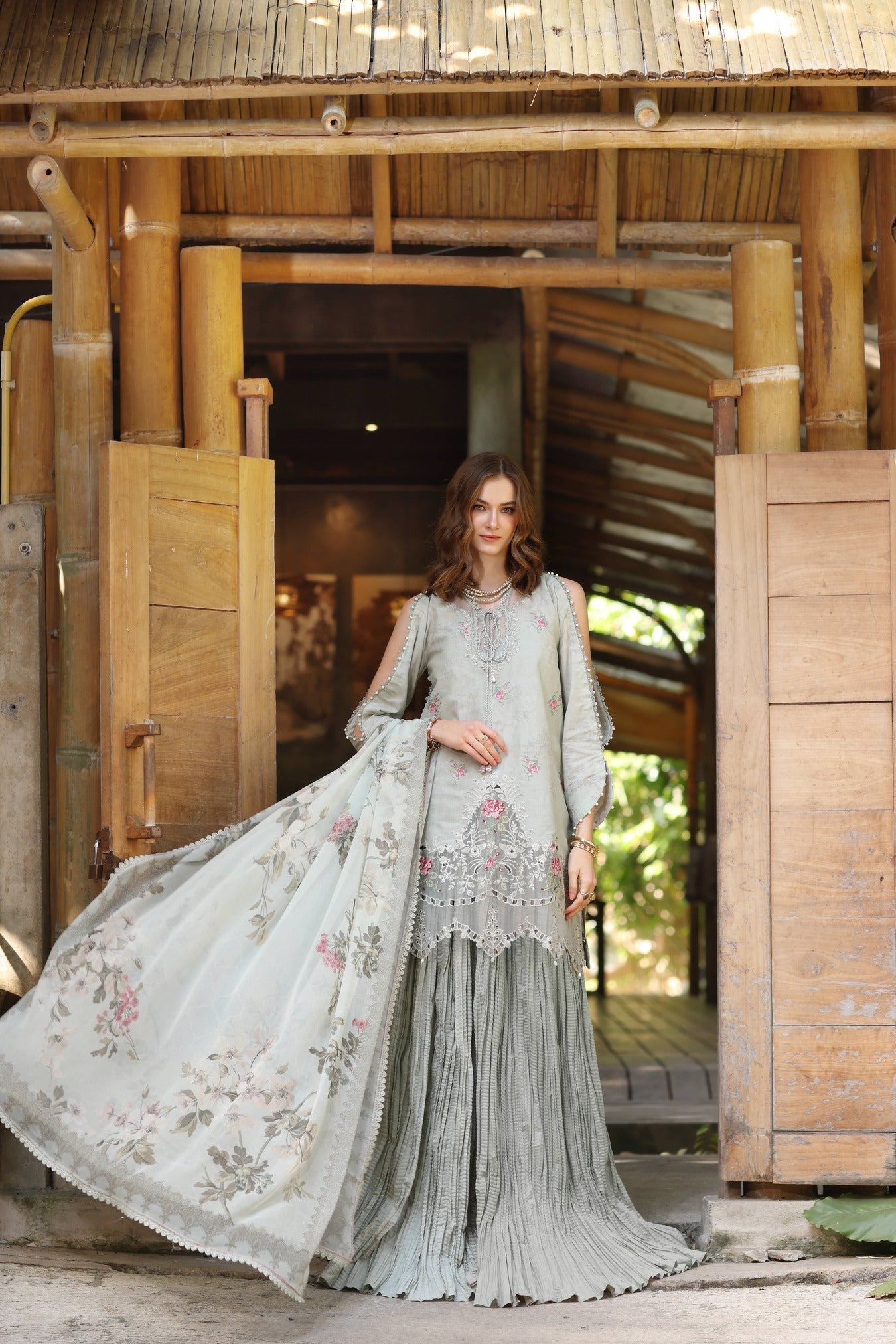 Noor by Saadia Asad | Eid Luxe Printedkari | D2-A - Official Noor by Saadia Asad stockist in UK - Sakeena London