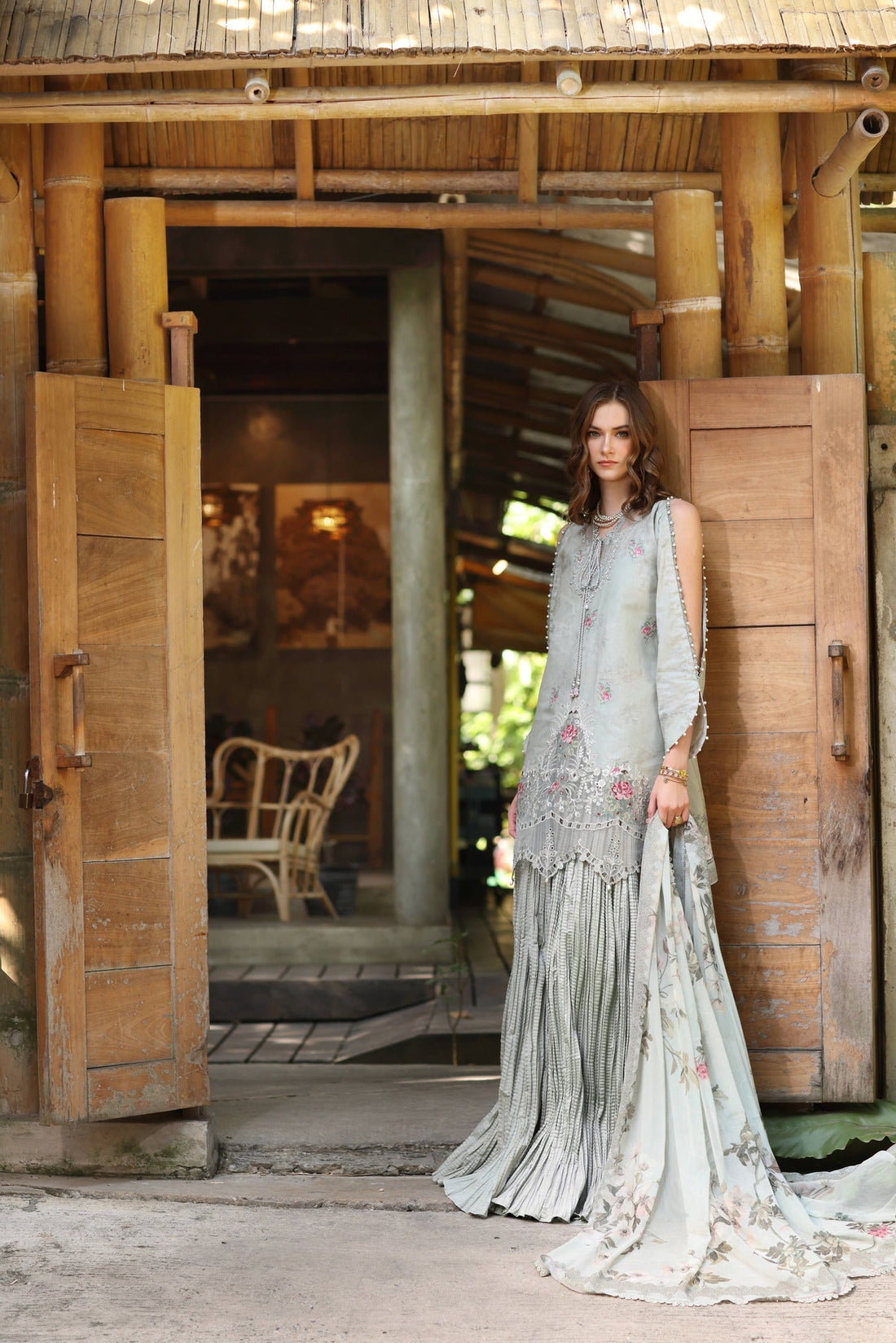 Noor by Saadia Asad | Eid Luxe Printedkari | D2-A - Official Noor by Saadia Asad stockist in UK - Sakeena London