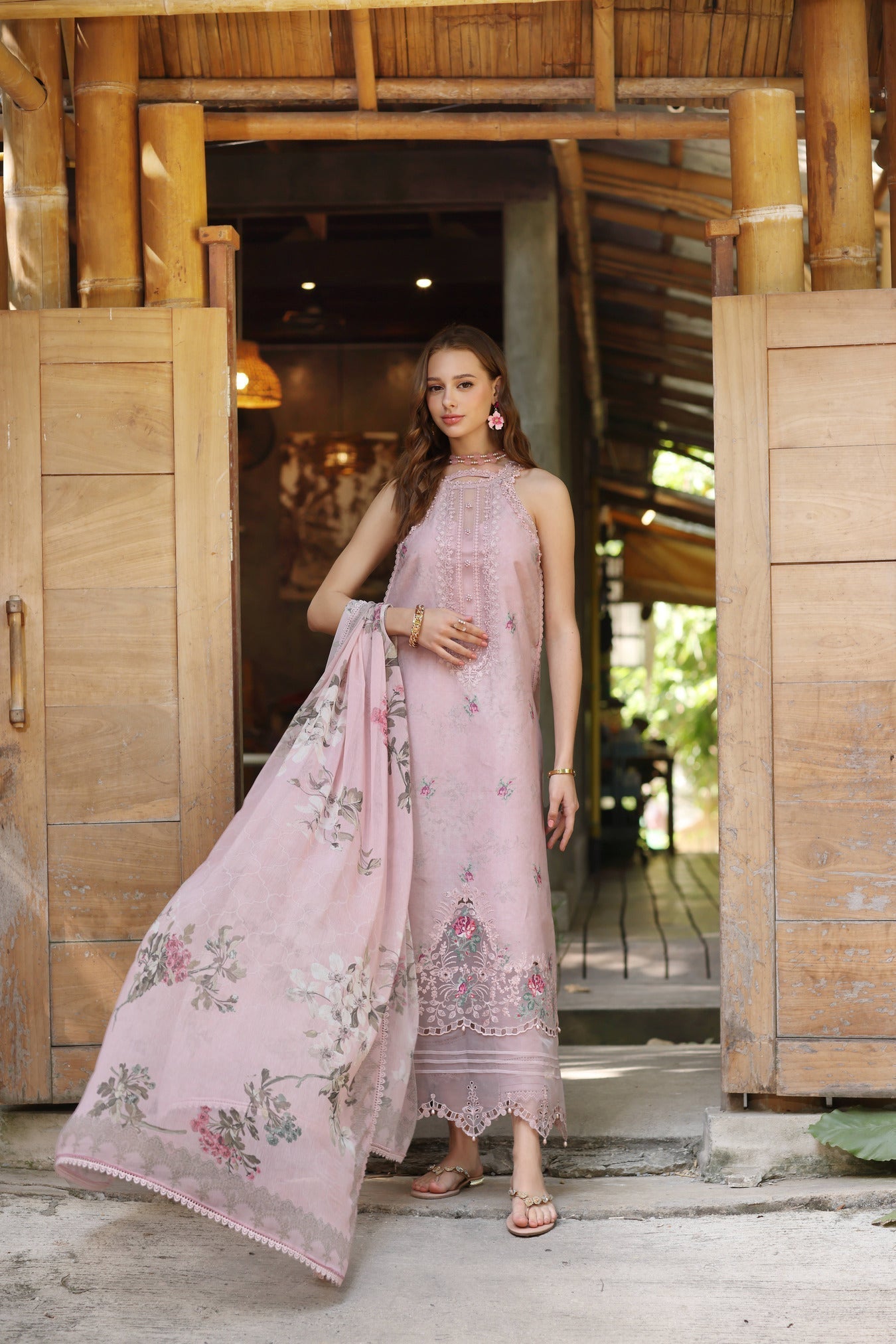 Noor by Saadia Asad | Eid Luxe Printedkari | D2-B - Official Noor by Saadia Asad stockist in UK - Sakeena London