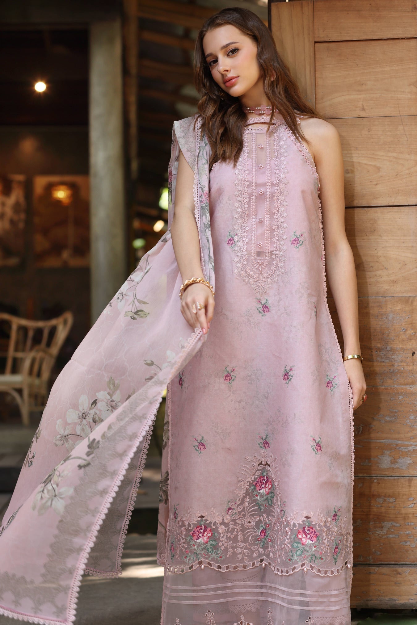 Noor by Saadia Asad | Eid Luxe Printedkari | D2-B - Official Noor by Saadia Asad stockist in UK - Sakeena London