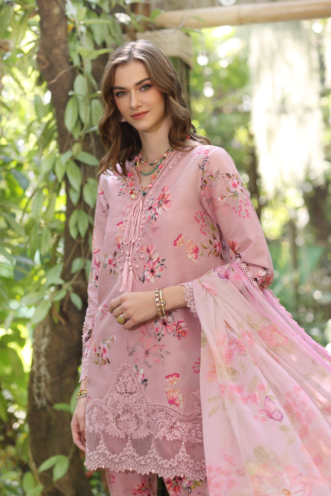 Noor by Saadia Asad | Eid Luxe Printedkari | D8-A - Official Noor by Saadia Asad stockist in UK - Sakeena London