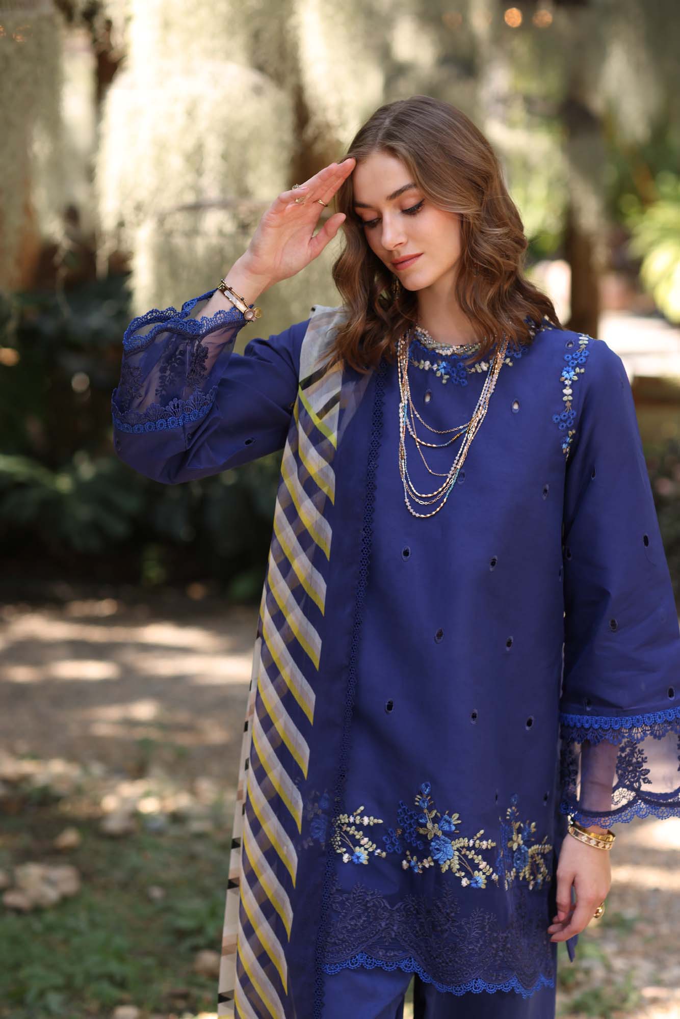 Noor by Saadia Asad | Eid Luxe Printedkari | D3-A - Official Noor by Saadia Asad stockist in UK - Sakeena London
