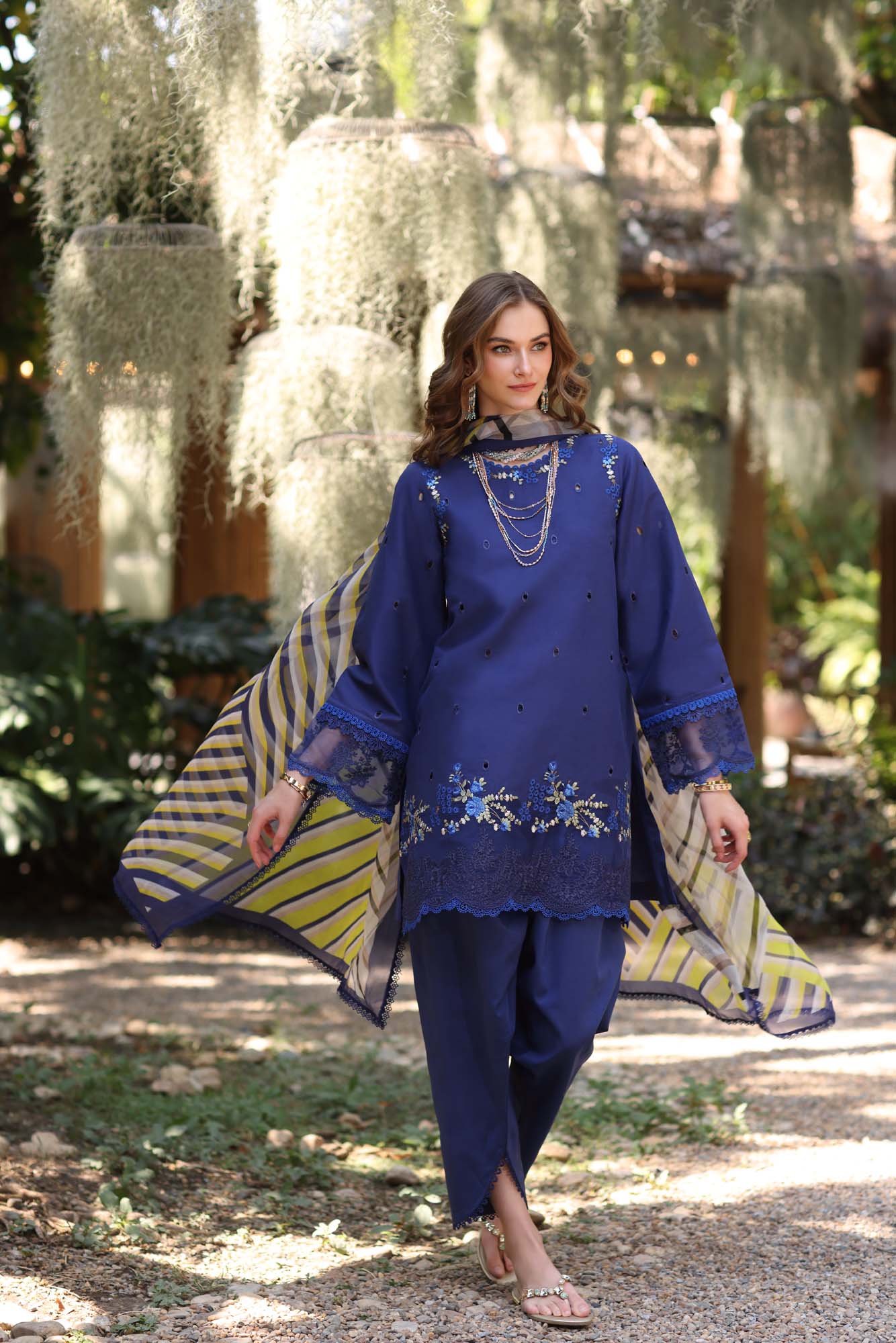 Noor by Saadia Asad | Eid Luxe Printedkari | D3-A - Official Noor by Saadia Asad stockist in UK - Sakeena London