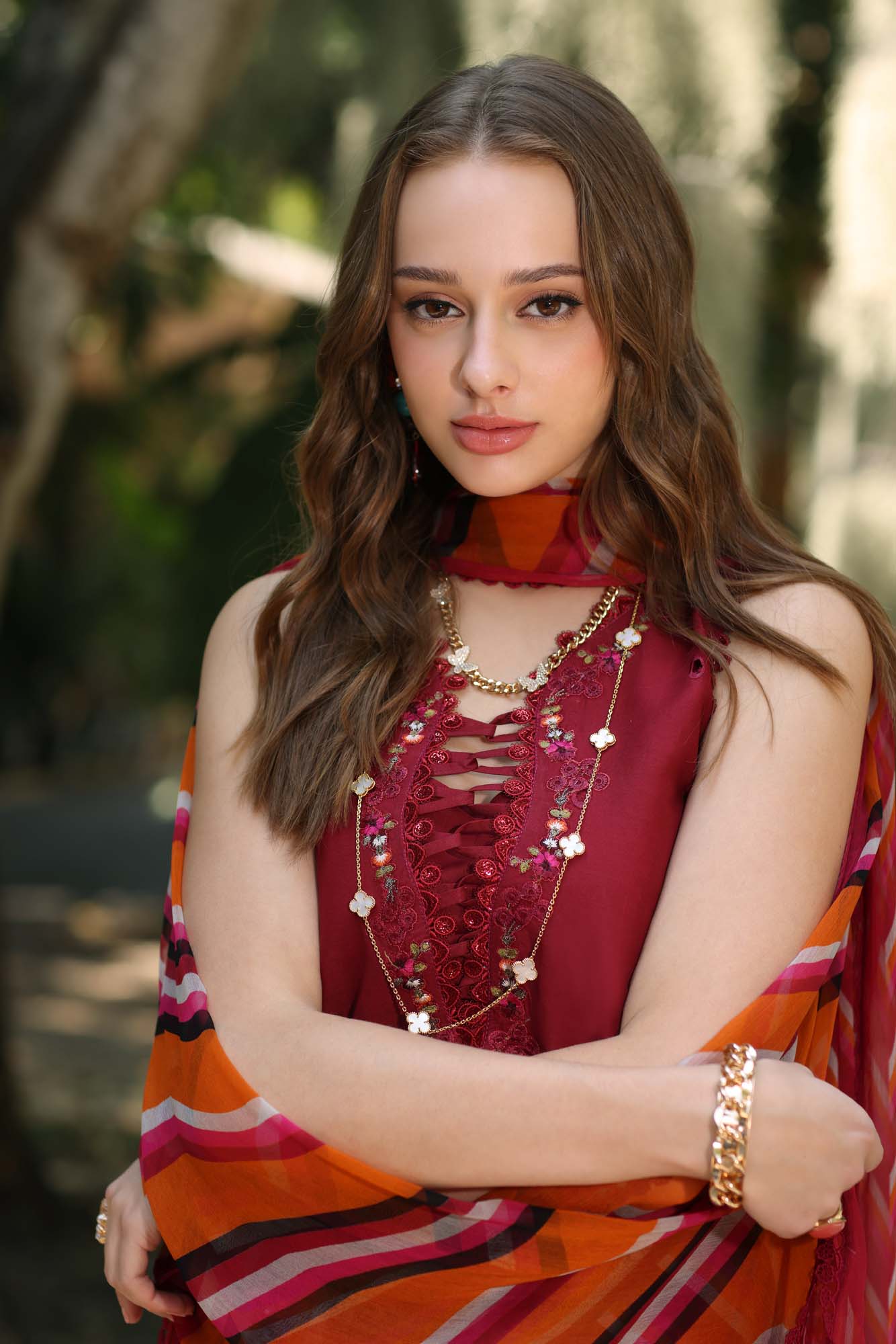 Noor by Saadia Asad | Eid Luxe Printedkari | D3-B - Official Noor by Saadia Asad stockist in UK - Sakeena London