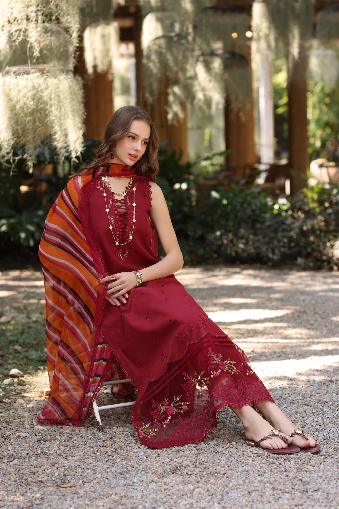 Noor by Saadia Asad | Eid Luxe Printedkari | D3-B - Official Noor by Saadia Asad stockist in UK - Sakeena London