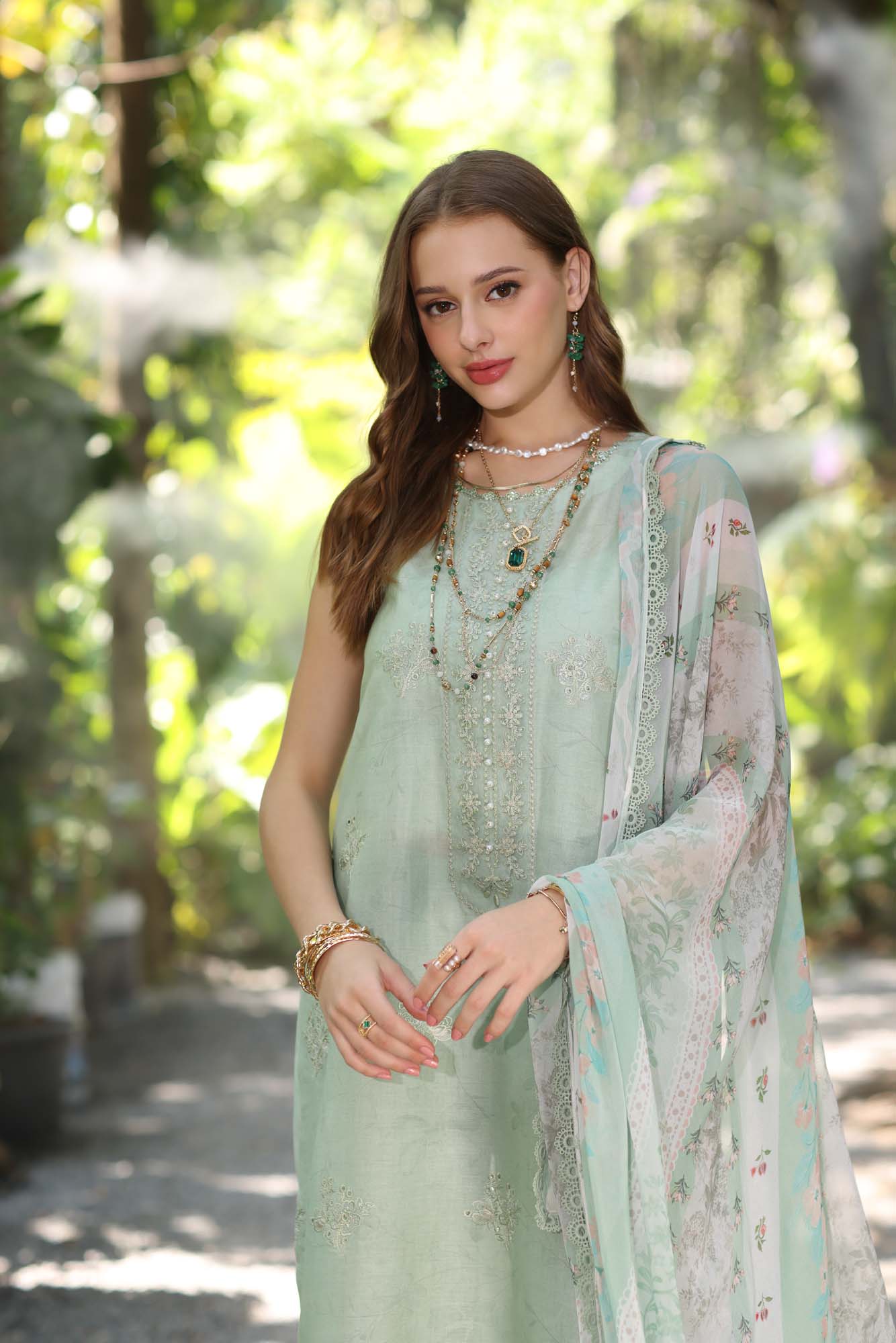 Noor by Saadia Asad | Eid Luxe Printedkari | D6-A - Official Noor by Saadia Asad stockist in UK - Sakeena London