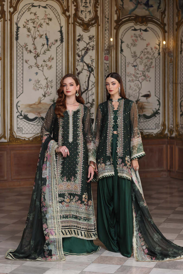 Noor by Saadia Asad | Festive 25 | D5 - Green - Official Noor by Saadia Asad stockist in UK - Sakeena London