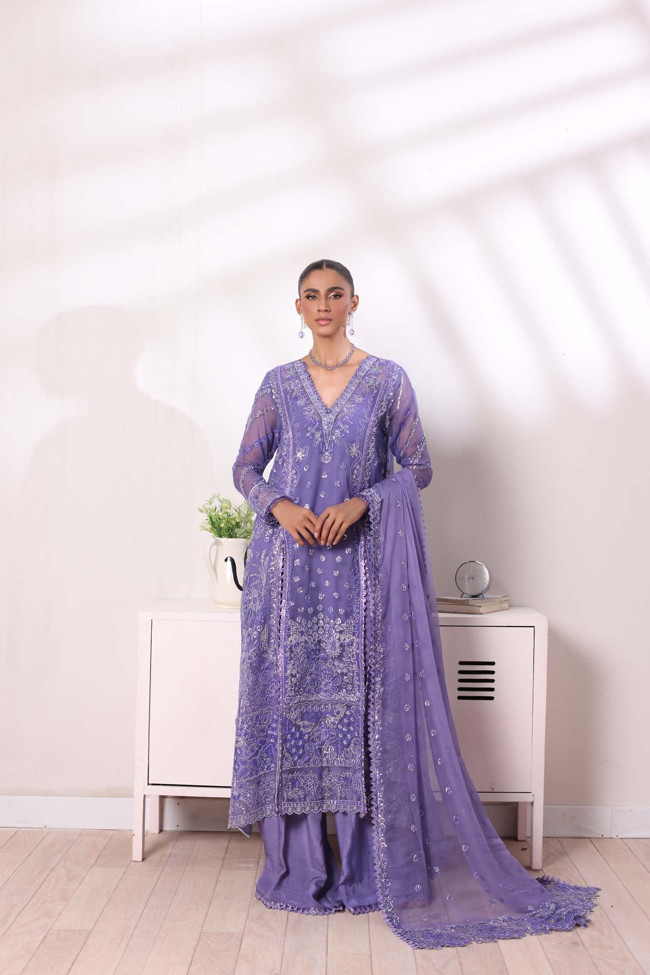 Noor by Saadia Asad | Noor Chiffon De Luxe | D2 - Official Noor by Saadia Asad stockist in UK - Sakeena London