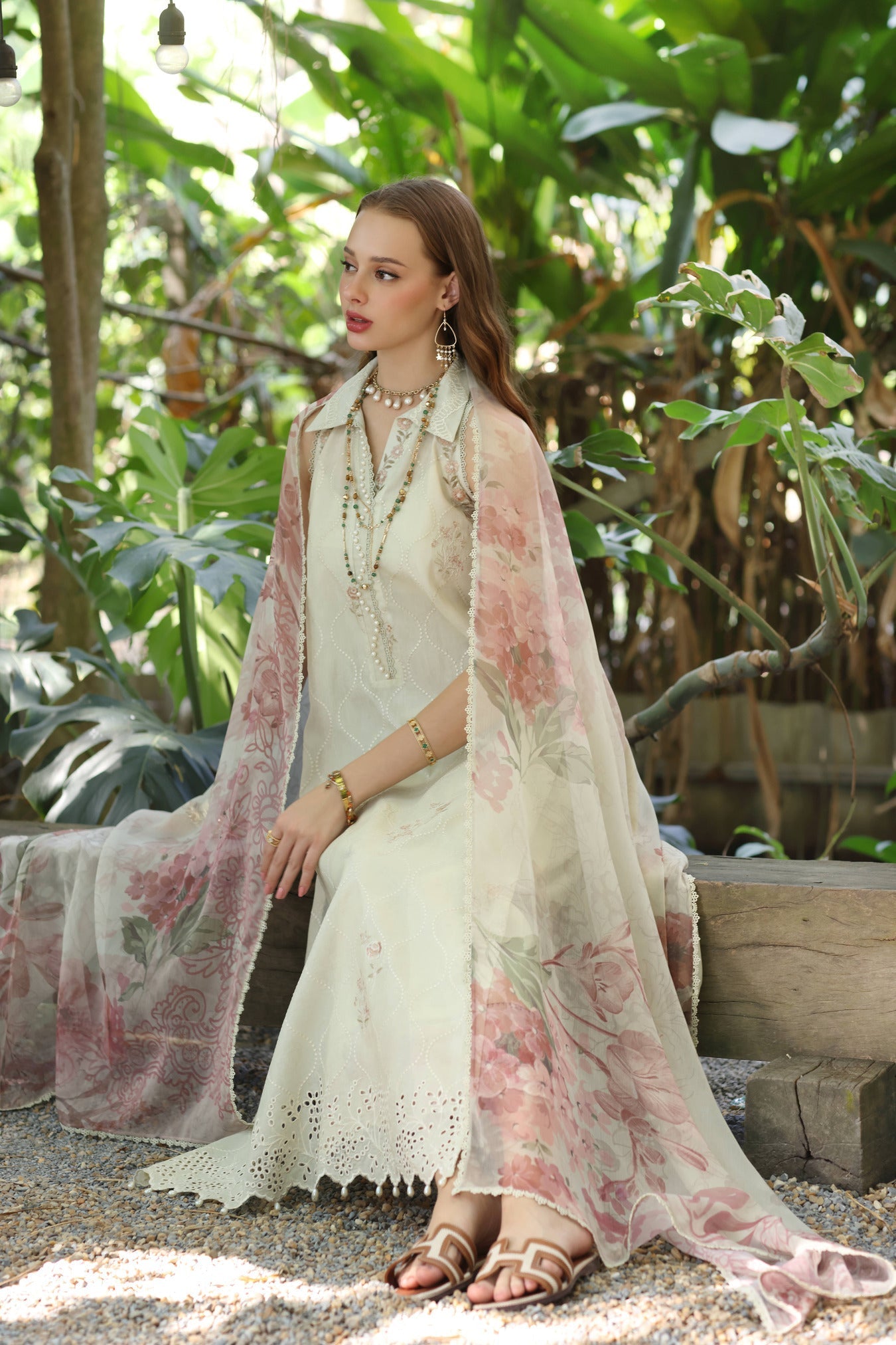Noor by Saadia Asad | Eid Luxe Printedkari | D5-B - Official Noor by Saadia Asad stockist in UK - Sakeena London