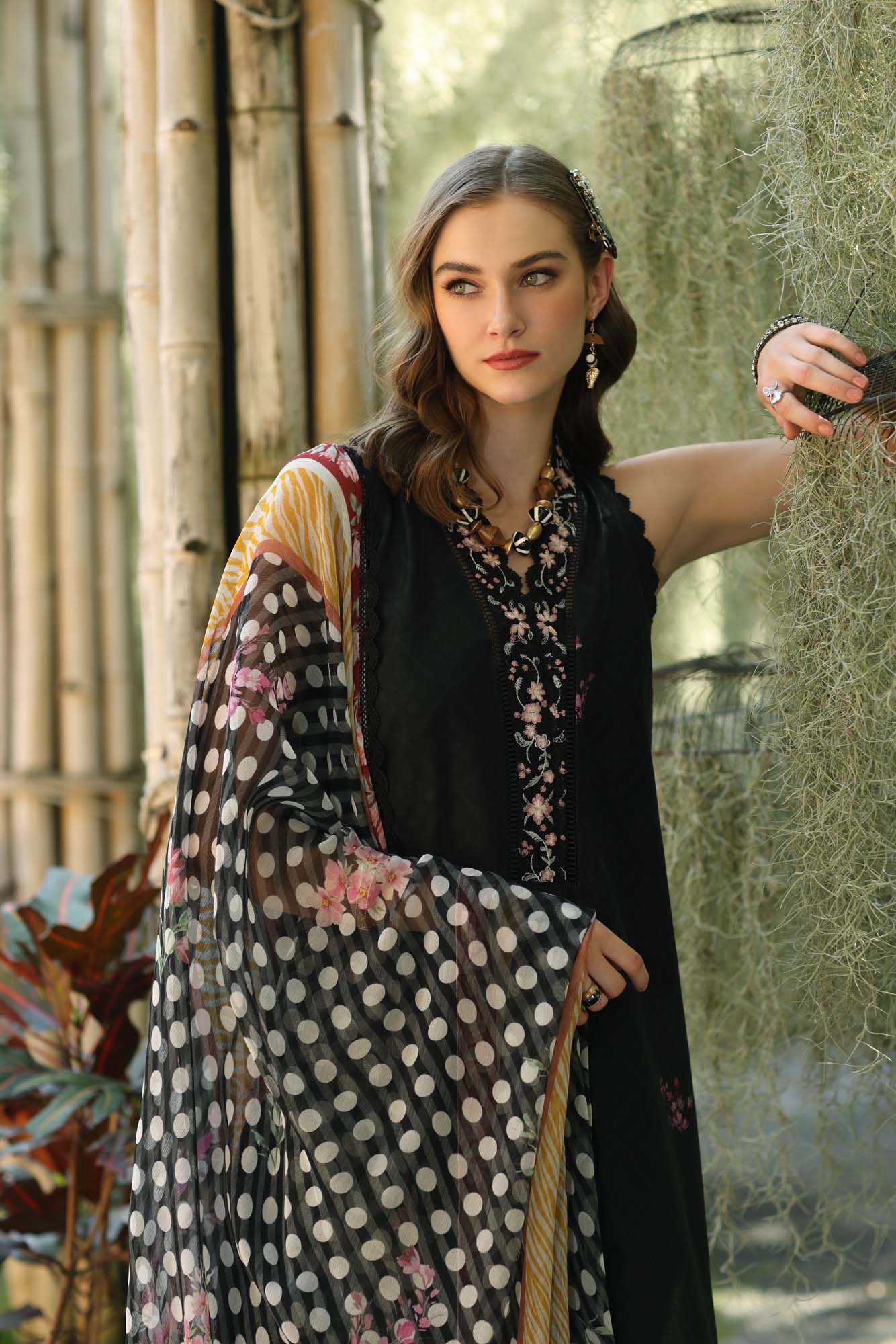Noor by Saadia Asad | Eid Luxe Printedkari | D10-B - Official Noor by Saadia Asad stockist in UK - Sakeena London
