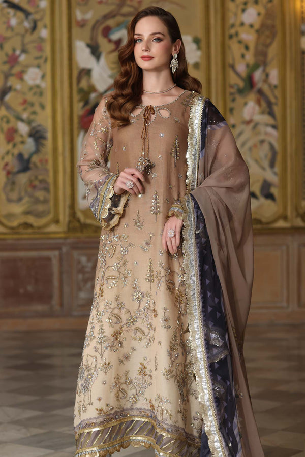 Noor by Saadia Asad | Festive 25 | D2 - Beige - Official Noor by Saadia Asad stockist in UK - Sakeena London