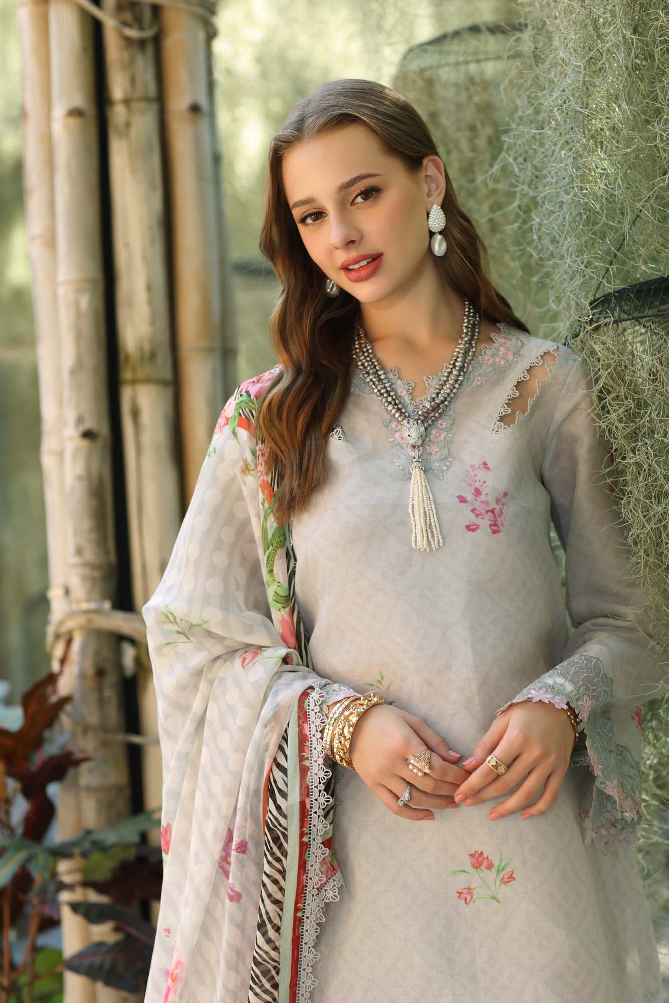 Noor by Saadia Asad | Eid Luxe Printedkari | D10-A - Official Noor by Saadia Asad stockist in UK - Sakeena London
