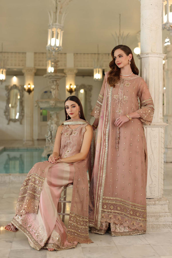 Noor by Saadia Asad | Festive 25 | D4 - Tea Pink - Official Noor by Saadia Asad stockist in UK - Sakeena London