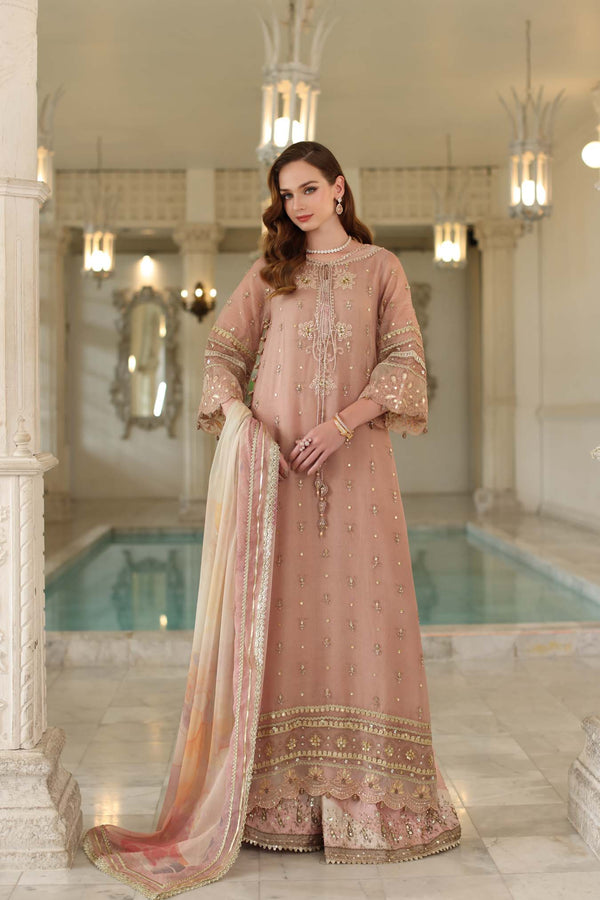 Noor by Saadia Asad | Festive 25 | D4 - Tea Pink - Official Noor by Saadia Asad stockist in UK - Sakeena London