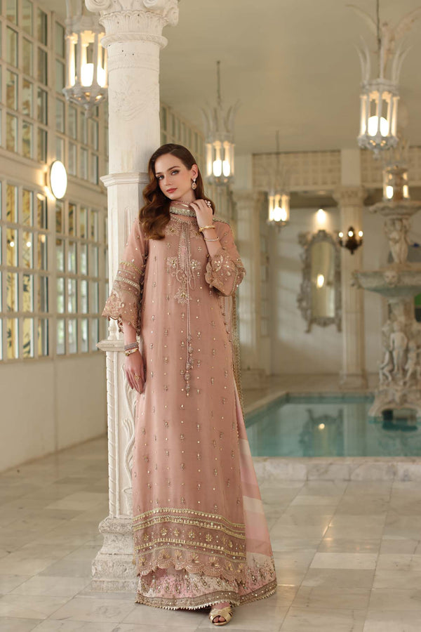 Noor by Saadia Asad | Festive 25 | D4 - Tea Pink - Official Noor by Saadia Asad stockist in UK - Sakeena London