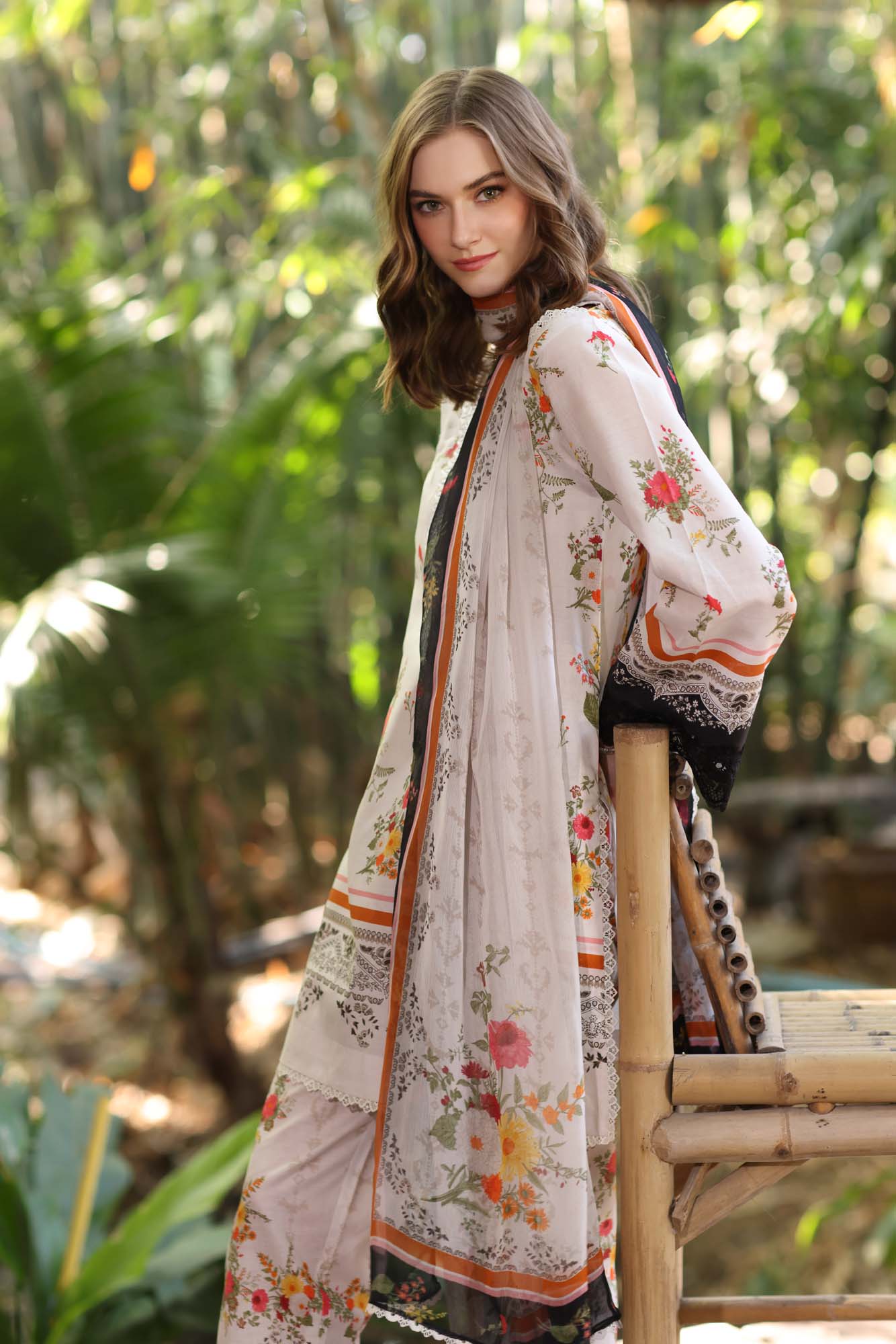 Noor by Saadia Asad | Eid Luxe Printedkari | D4-B - Official Noor by Saadia Asad stockist in UK - Sakeena London