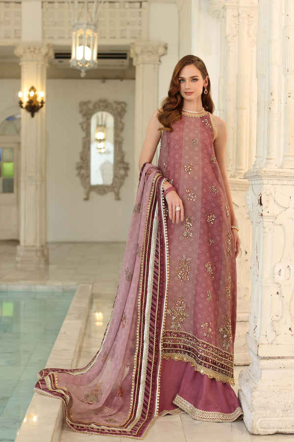 Noor by Saadia Asad | Festive 25 | D6 - Rose Pink - Official Noor by Saadia Asad stockist in UK - Sakeena London