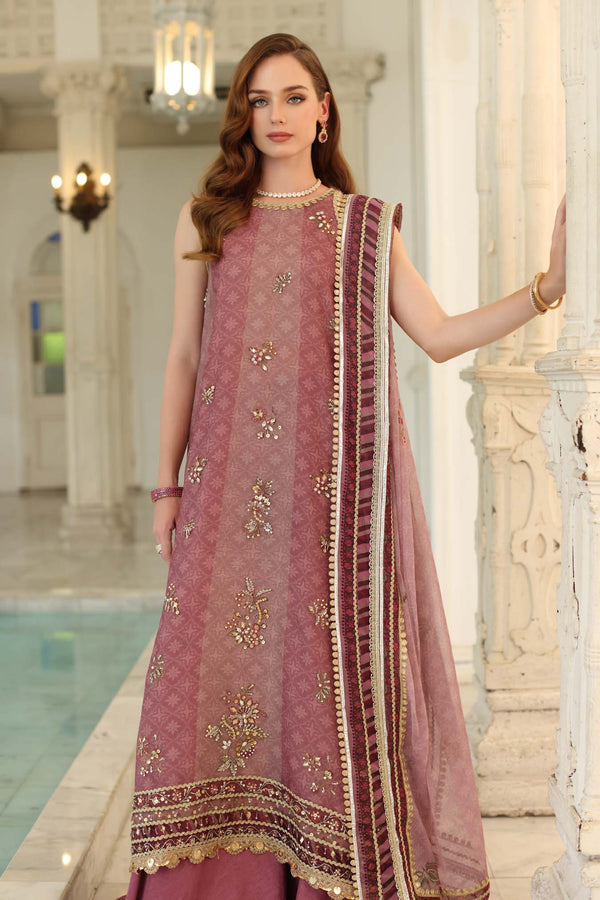 Noor by Saadia Asad | Festive 25 | D6 - Rose Pink - Official Noor by Saadia Asad stockist in UK - Sakeena London