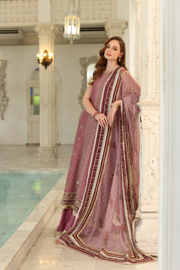 Noor by Saadia Asad | Festive 25 | D6 - Rose Pink - Official Noor by Saadia Asad stockist in UK - Sakeena London