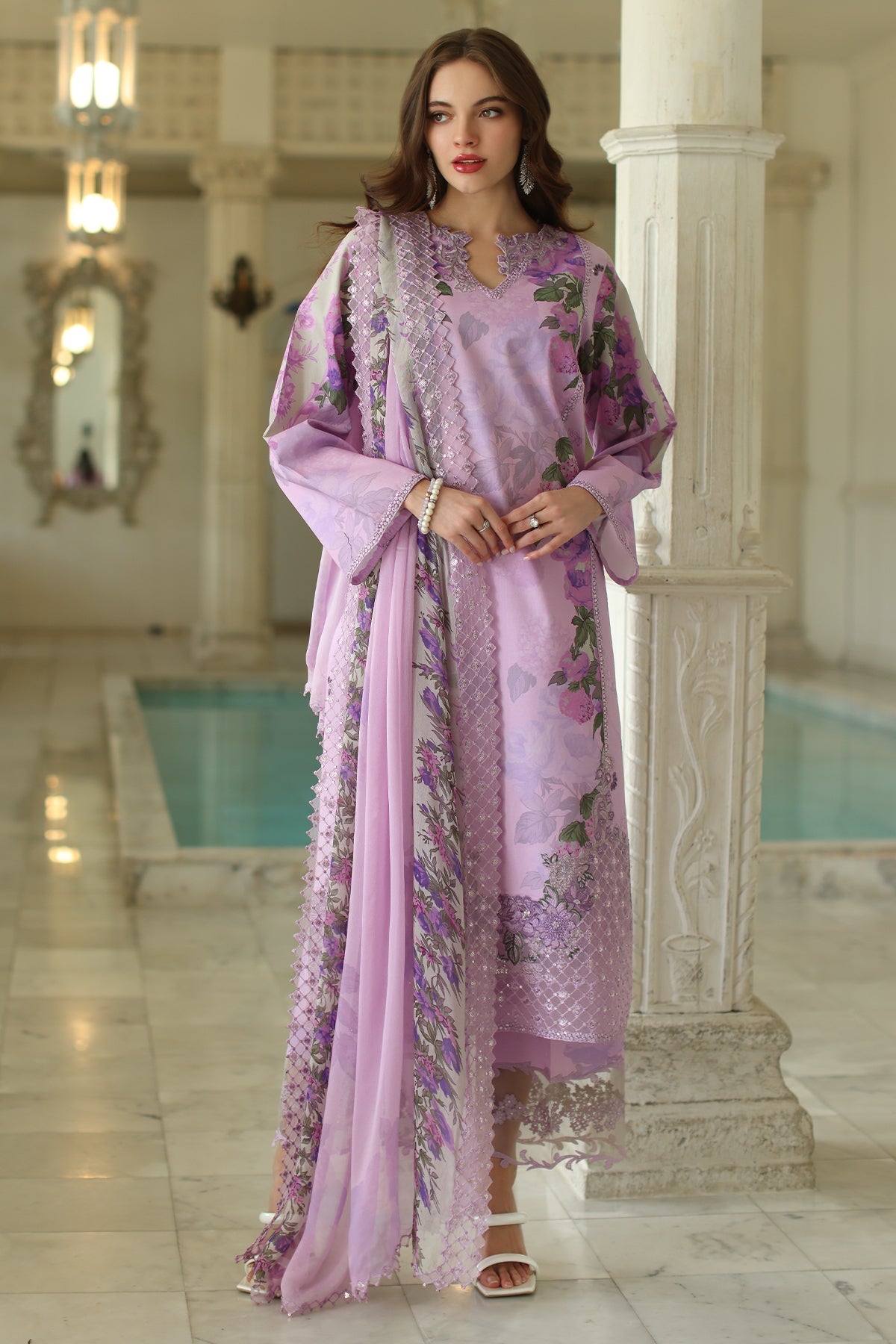 Charizma | Aniq Lawn Collection | AN5-03 - Official Charizma stockist in UK - Sakeena London