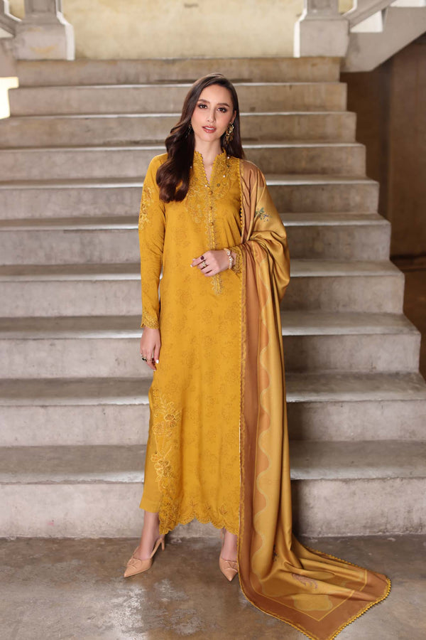 Noor by Saadia Asad | Winter Embroidered Printkhaas 25 | D3 - B - Official Noor by Saadia Asad stockist in UK - Sakeena London