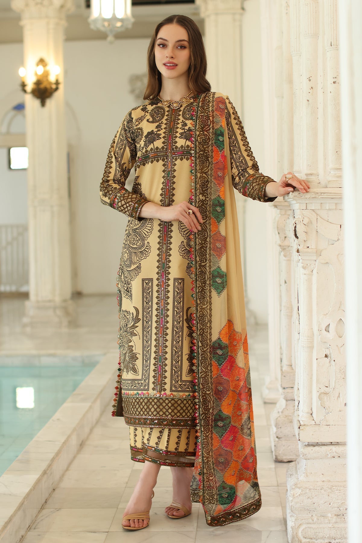 Charizma | Aniq Lawn Collection | AN5-04 - Official Charizma stockist in UK - Sakeena London