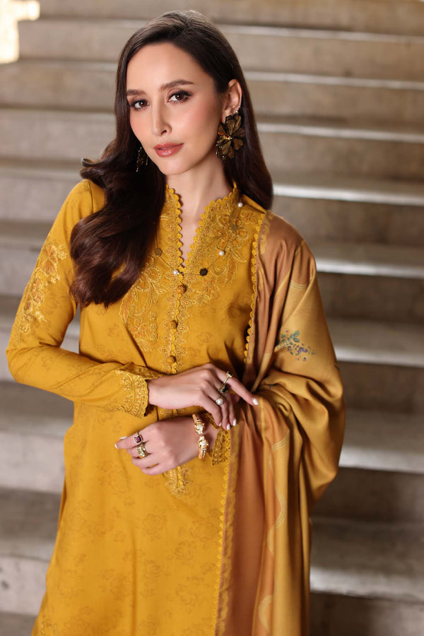 Noor by Saadia Asad | Winter Embroidered Printkhaas 25 | D3 - B - Official Noor by Saadia Asad stockist in UK - Sakeena London