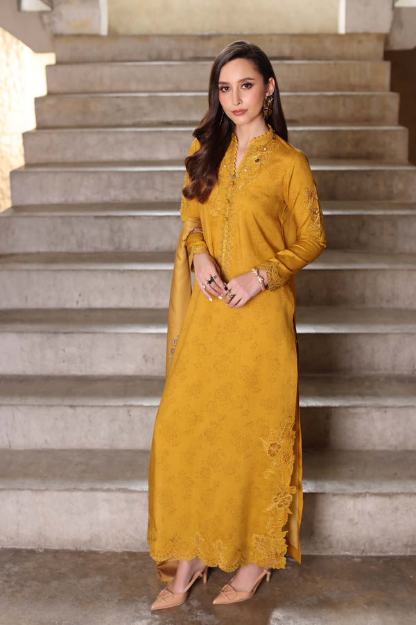 Noor by Saadia Asad | Winter Embroidered Printkhaas 25 | D3 - B - Official Noor by Saadia Asad stockist in UK - Sakeena London