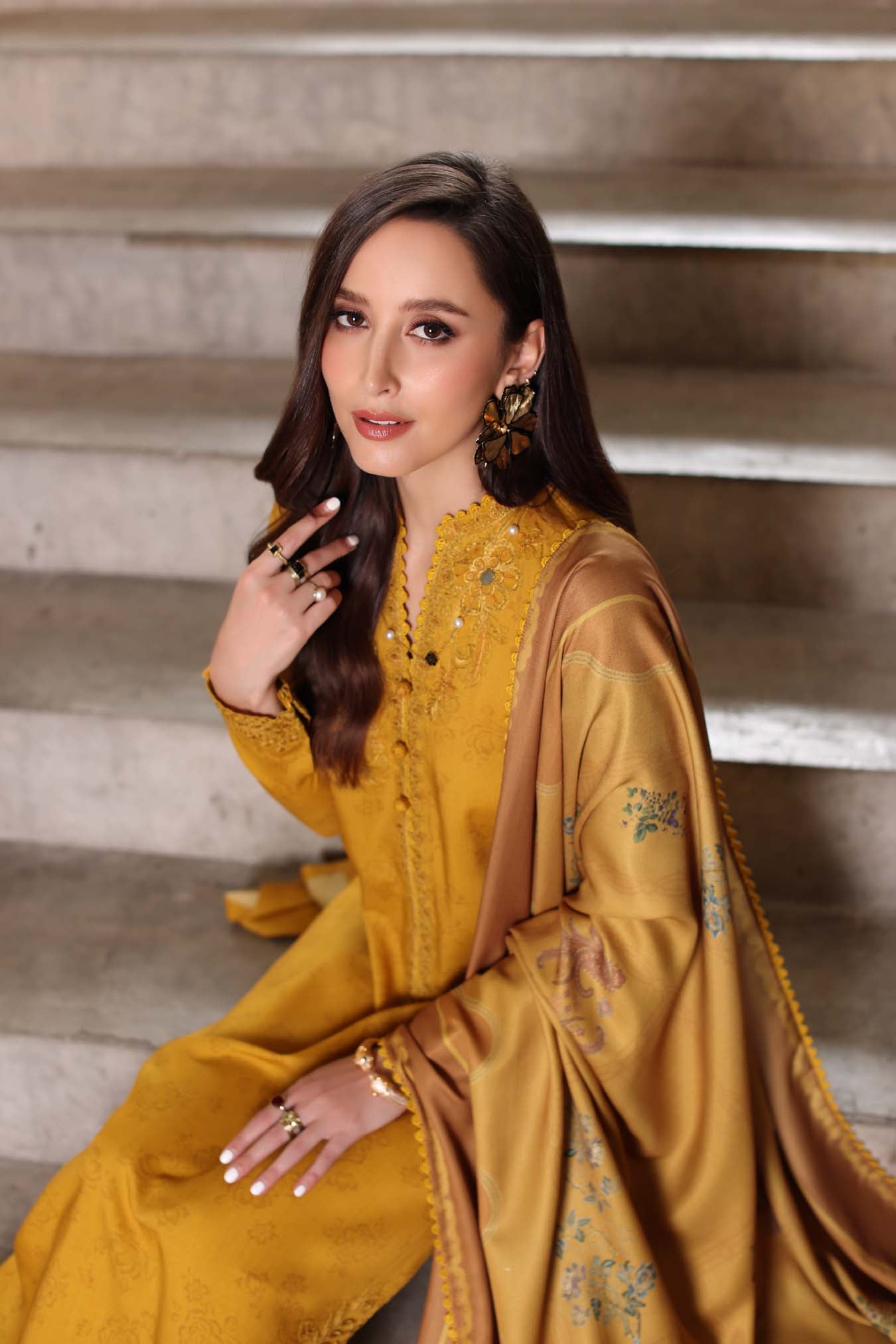Saadia Asad | Winter Printkhaas 25 | D3 - B - Official Saadia Asad stockist in UK - Sakeena London