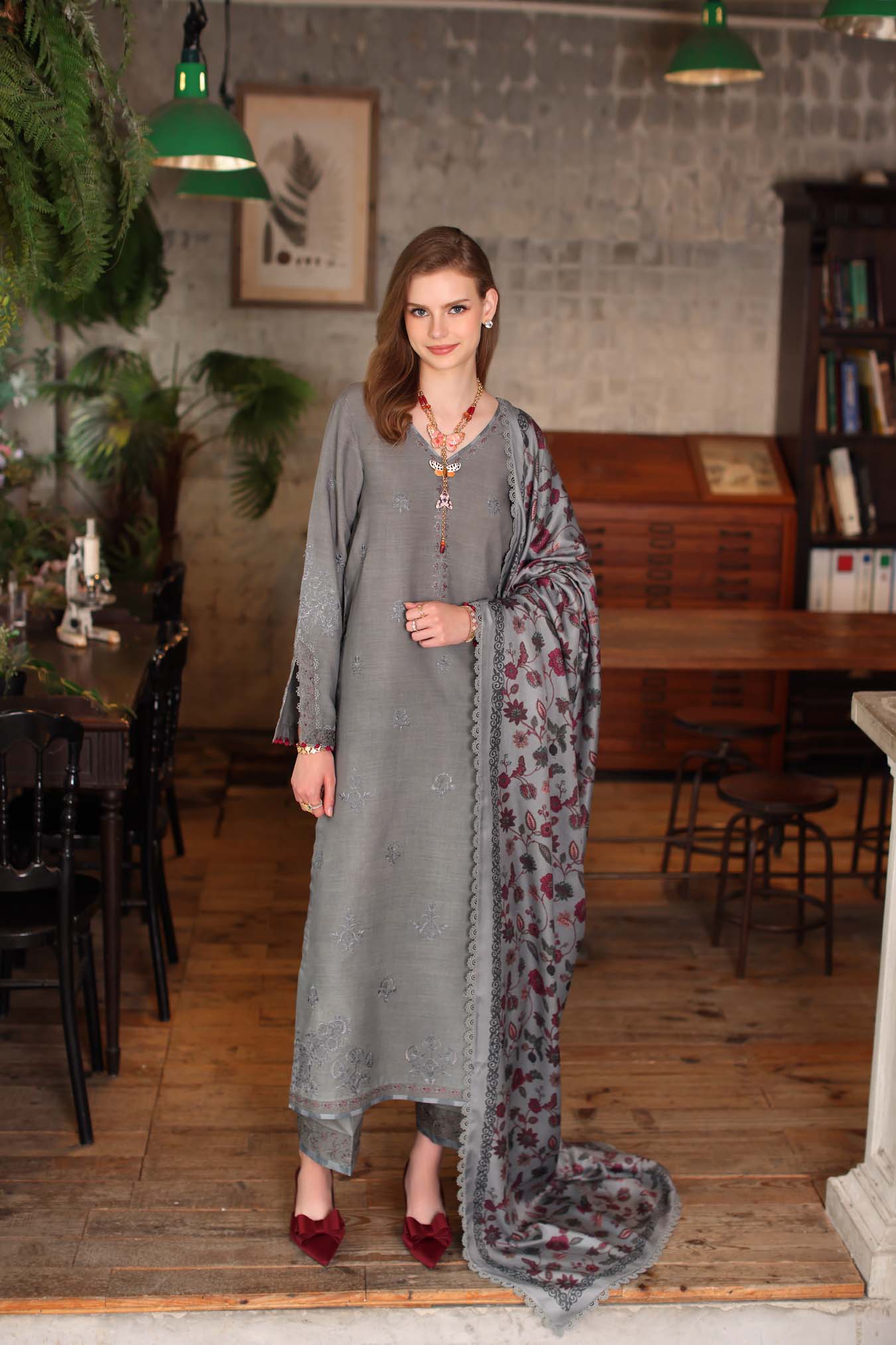 Saadia Asad | Winter Printkhaas 25 | D4 - B - Official Saadia Asad stockist in UK - Sakeena London