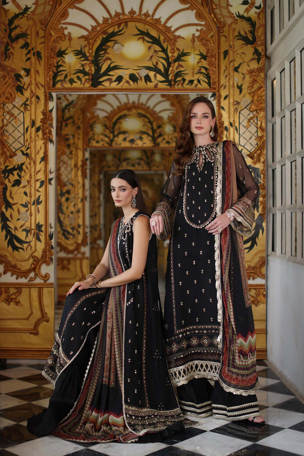 Noor by Saadia Asad | Festive 25 | D1 - Black - Official Noor by Saadia Asad stockist in UK - Sakeena London