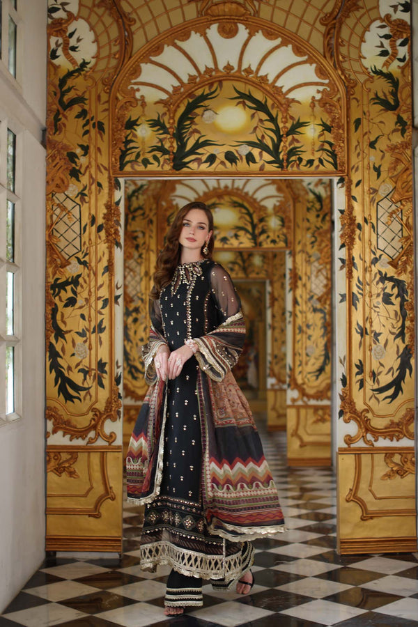 Noor by Saadia Asad | Festive 25 | D1 - Black - Official Noor by Saadia Asad stockist in UK - Sakeena London