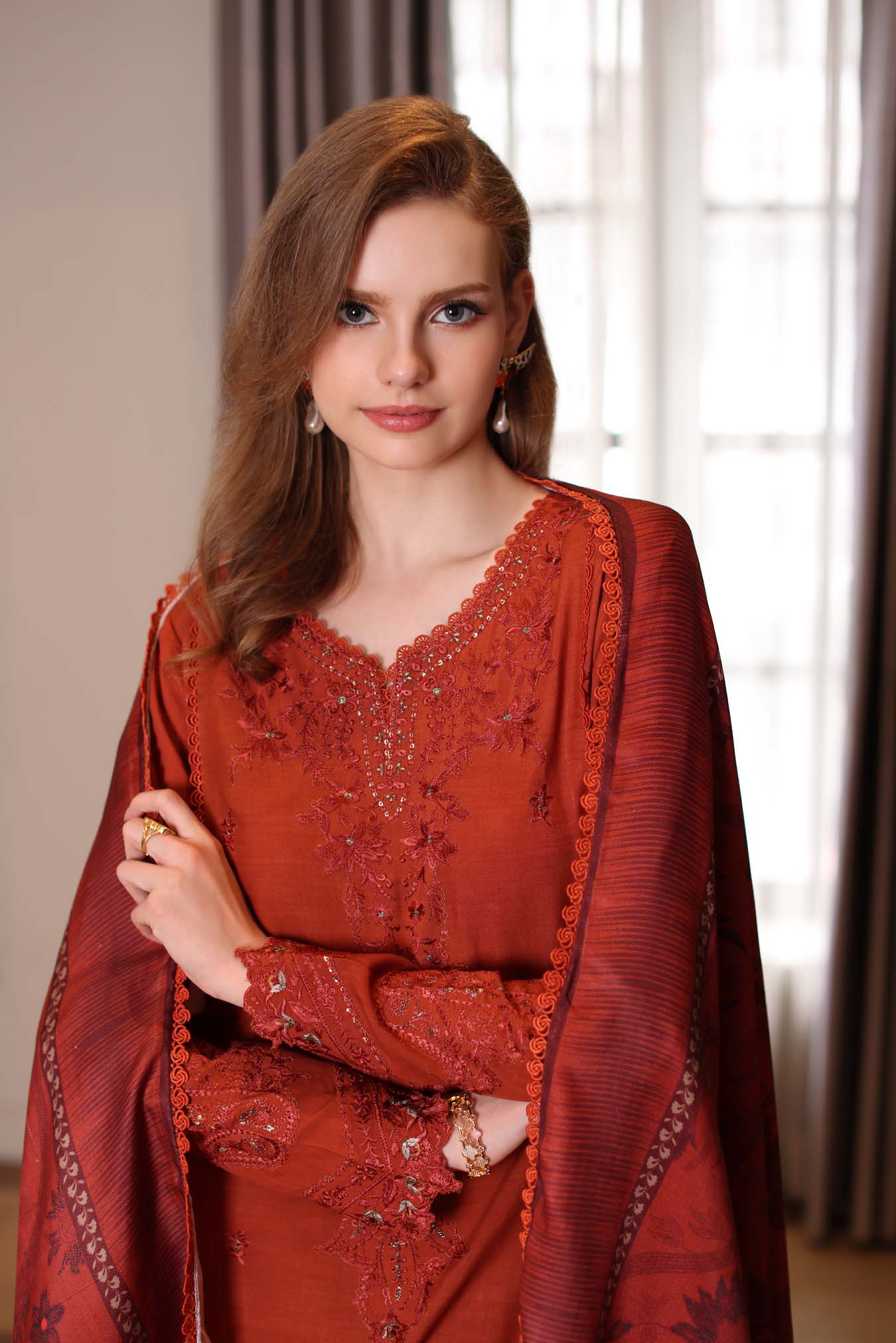 Saadia Asad | Winter Printkhaas 25 |D5 - A - Official Saadia Asad stockist in UK - Sakeena London