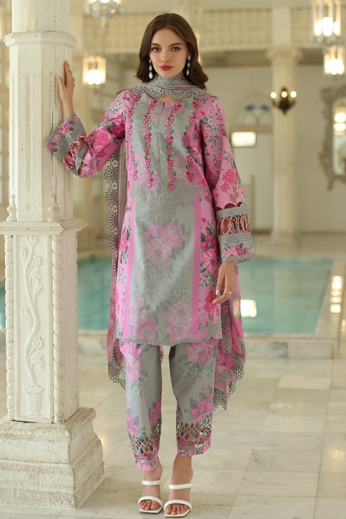 Charizma | Aniq Lawn Collection | AN5-06 - Official Charizma stockist in UK - Sakeena London