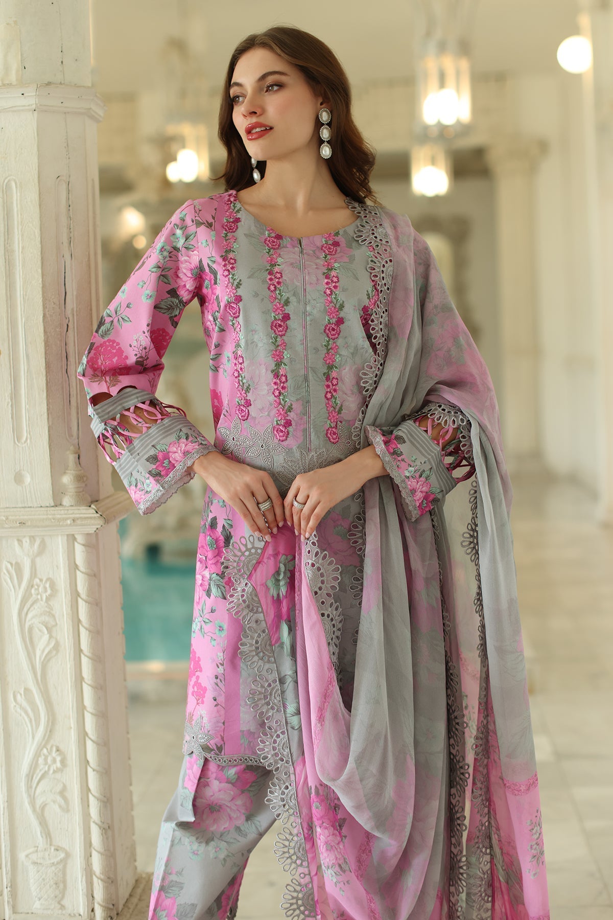 Charizma | Aniq Lawn Collection | AN5-06 - Official Charizma stockist in UK - Sakeena London