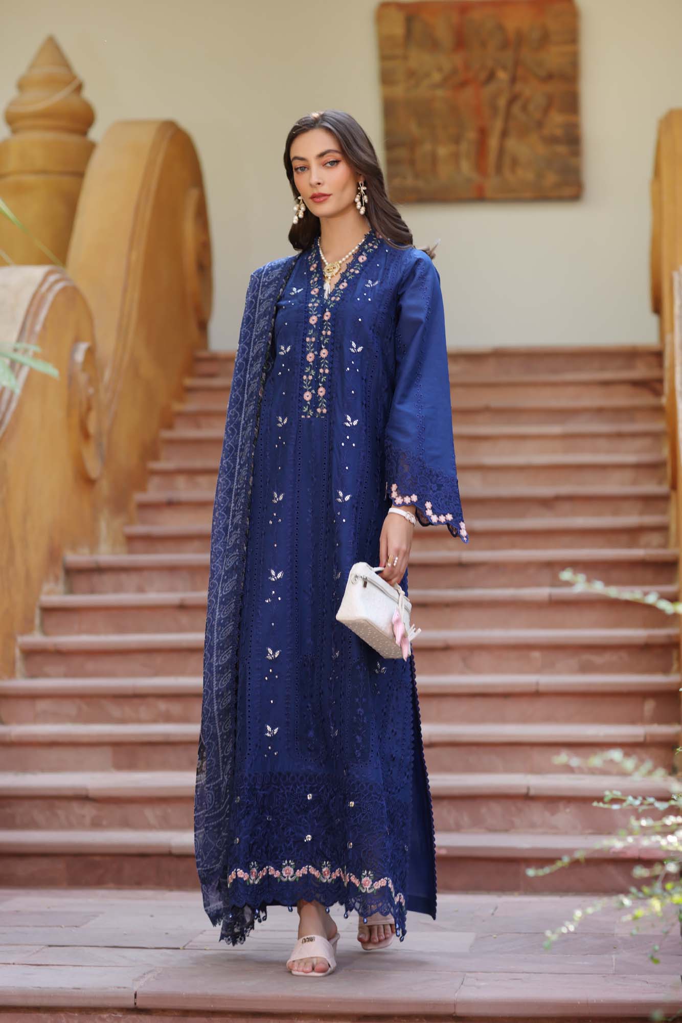 Noor by Saadia Asad | Eid Luxury Laserkari 25 | D5-B - Official Noor by Saadia Asad stockist in UK - Sakeena London