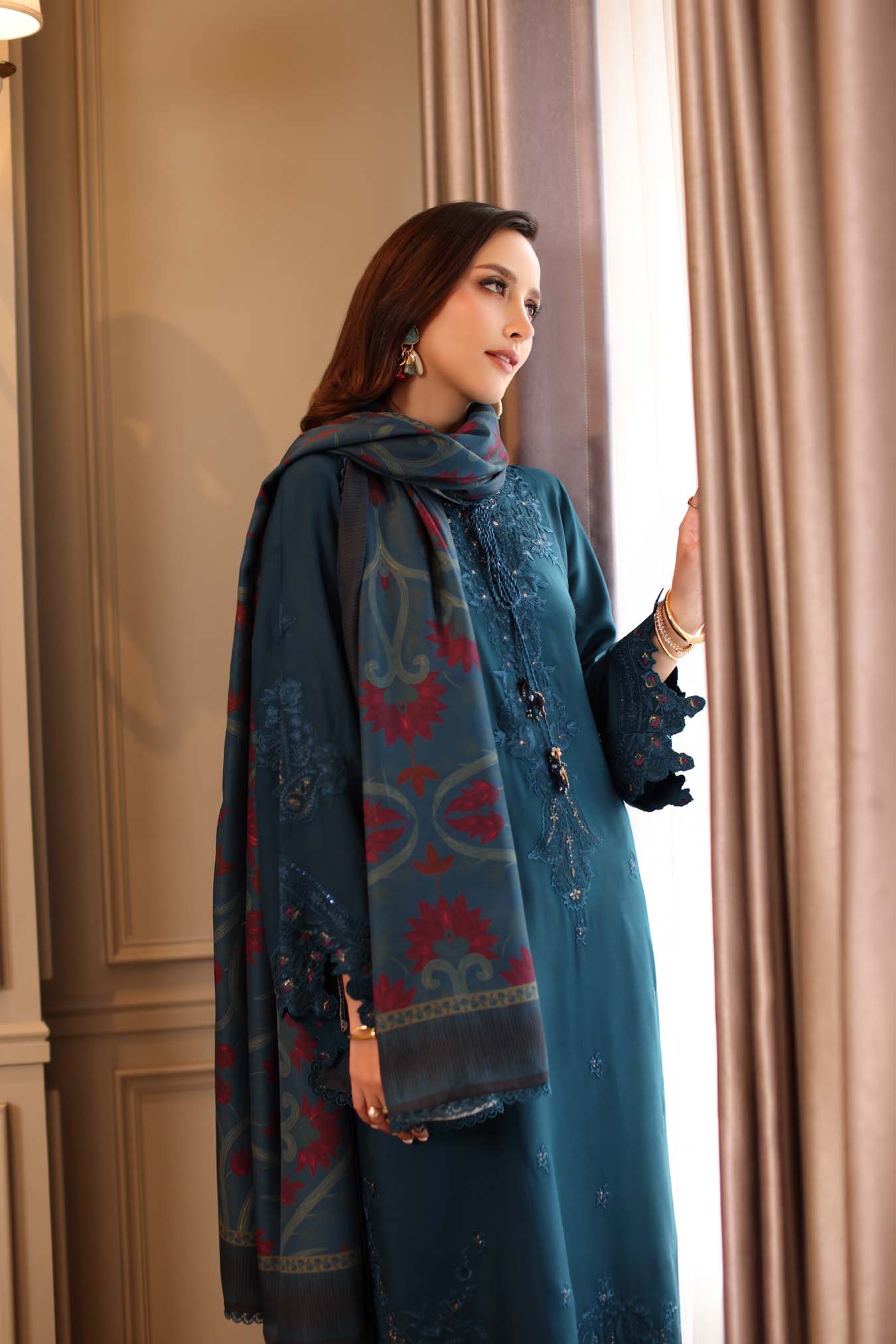Saadia Asad | Winter Printkhaas 25 | D5 - B - Official Saadia Asad stockist in UK - Sakeena London