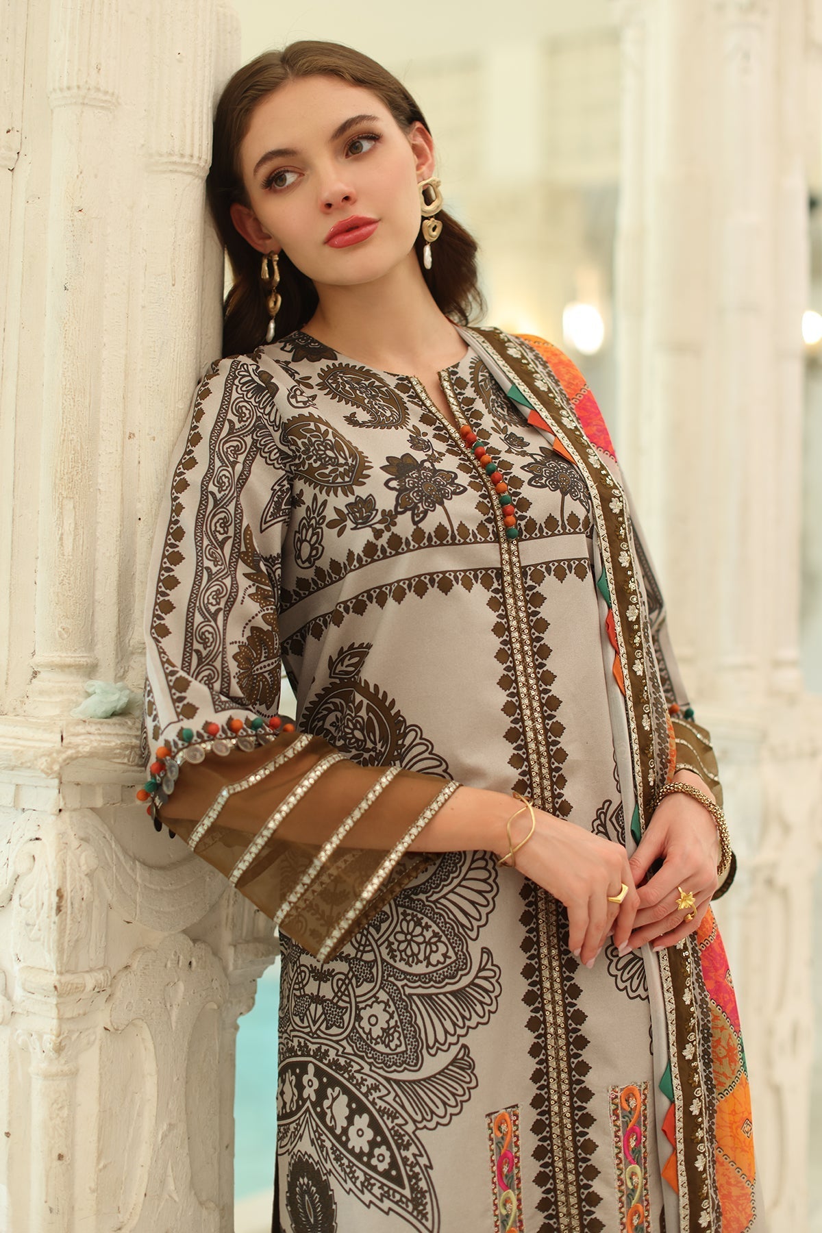 Charizma | Aniq Lawn Collection | AN5-08 - Official Charizma stockist in UK - Sakeena London