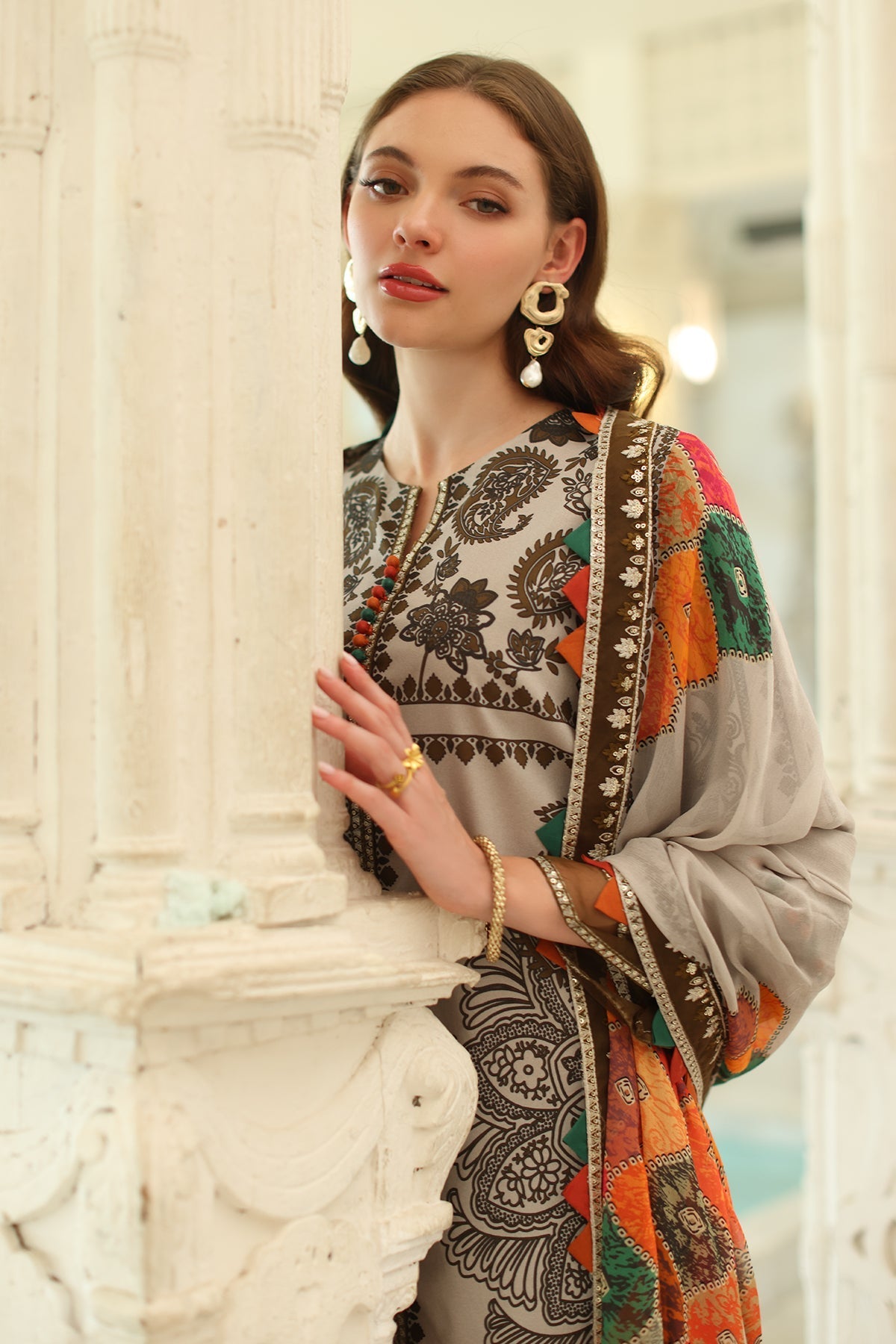 Charizma | Aniq Lawn Collection | AN5-08 - Official Charizma stockist in UK - Sakeena London