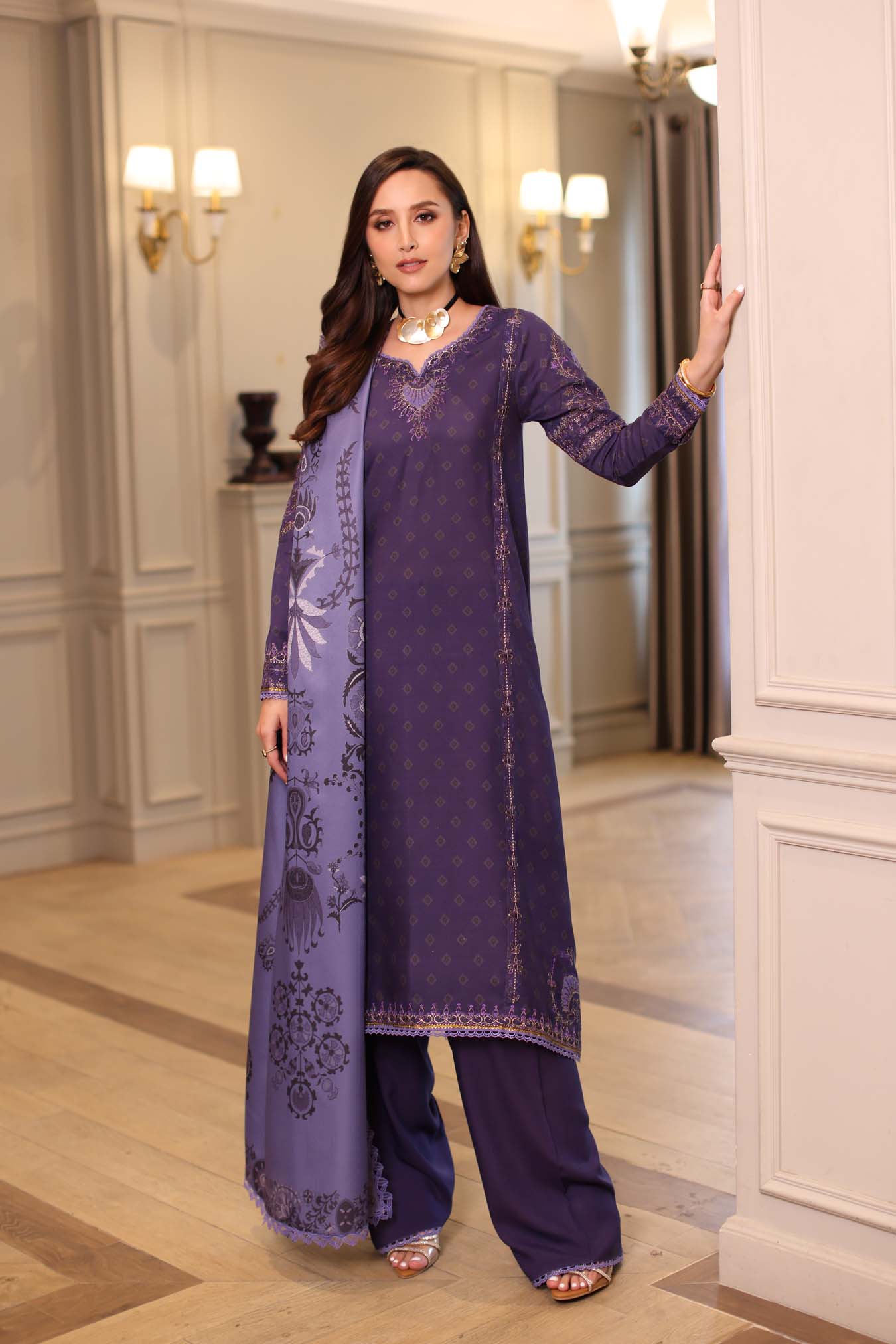 Saadia Asad | Winter Printkhaas 25 | D6 - B - Official Saadia Asad stockist in UK - Sakeena London