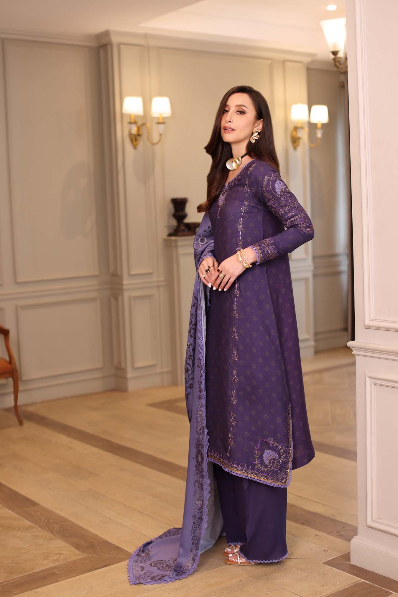 Saadia Asad | Winter Printkhaas 25 | D6 - B - Official Saadia Asad stockist in UK - Sakeena London