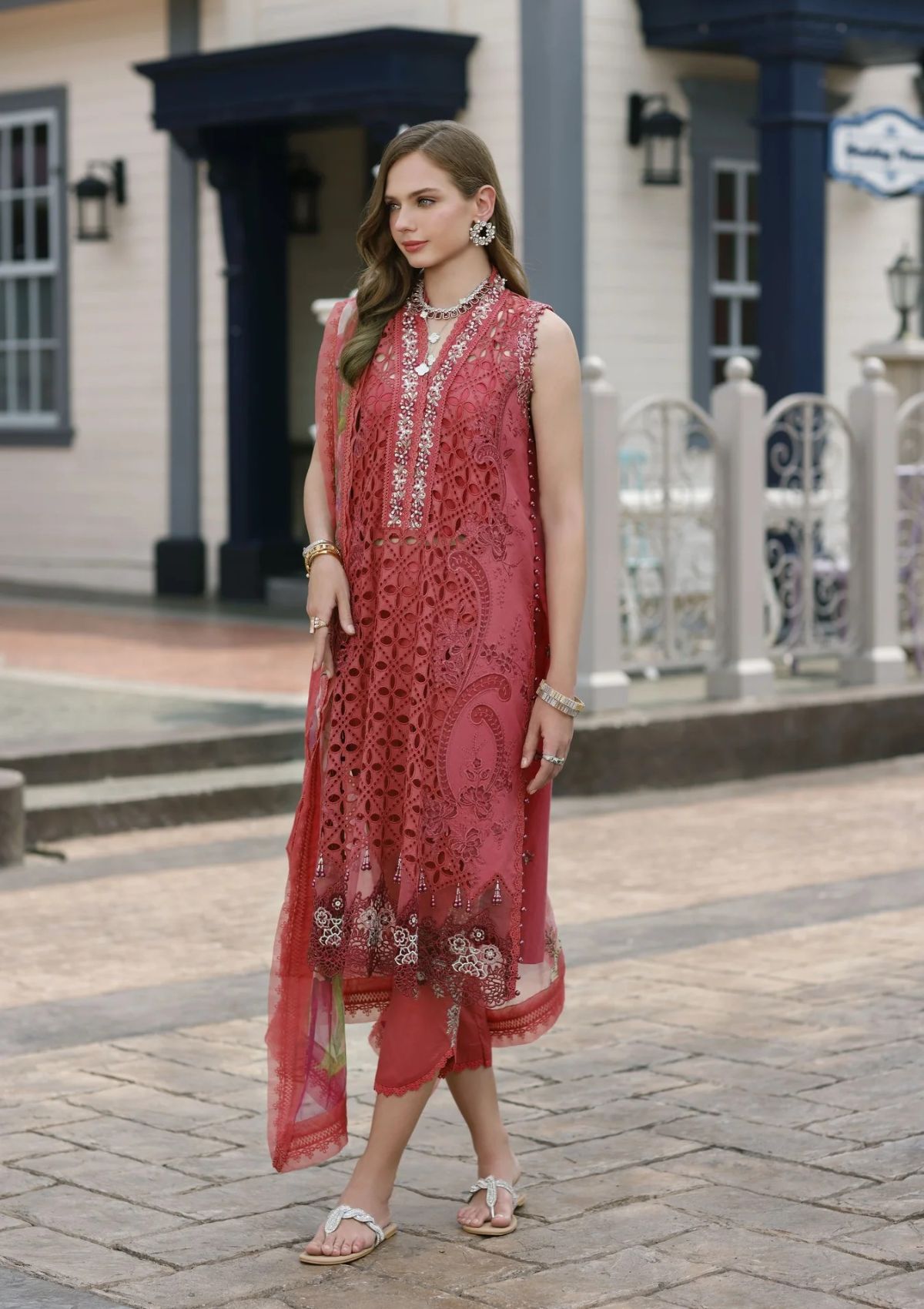 Lawn Collection - Saadia Asad - Eid Handwork - Laserkari - D#8