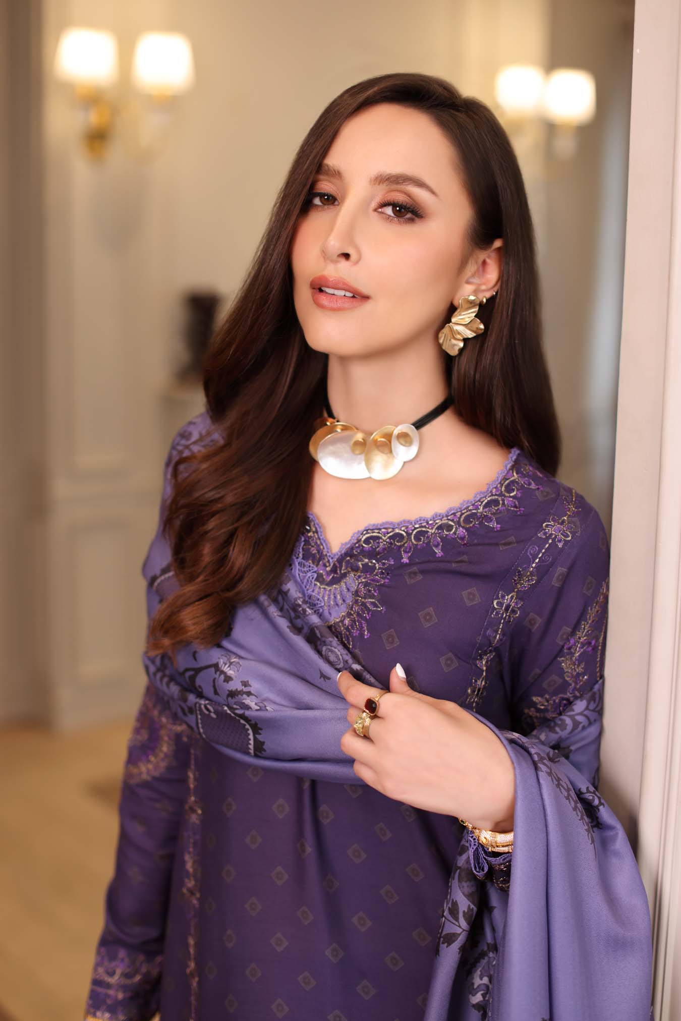 Saadia Asad | Winter Printkhaas 25 | D6 - B - Official Saadia Asad stockist in UK - Sakeena London
