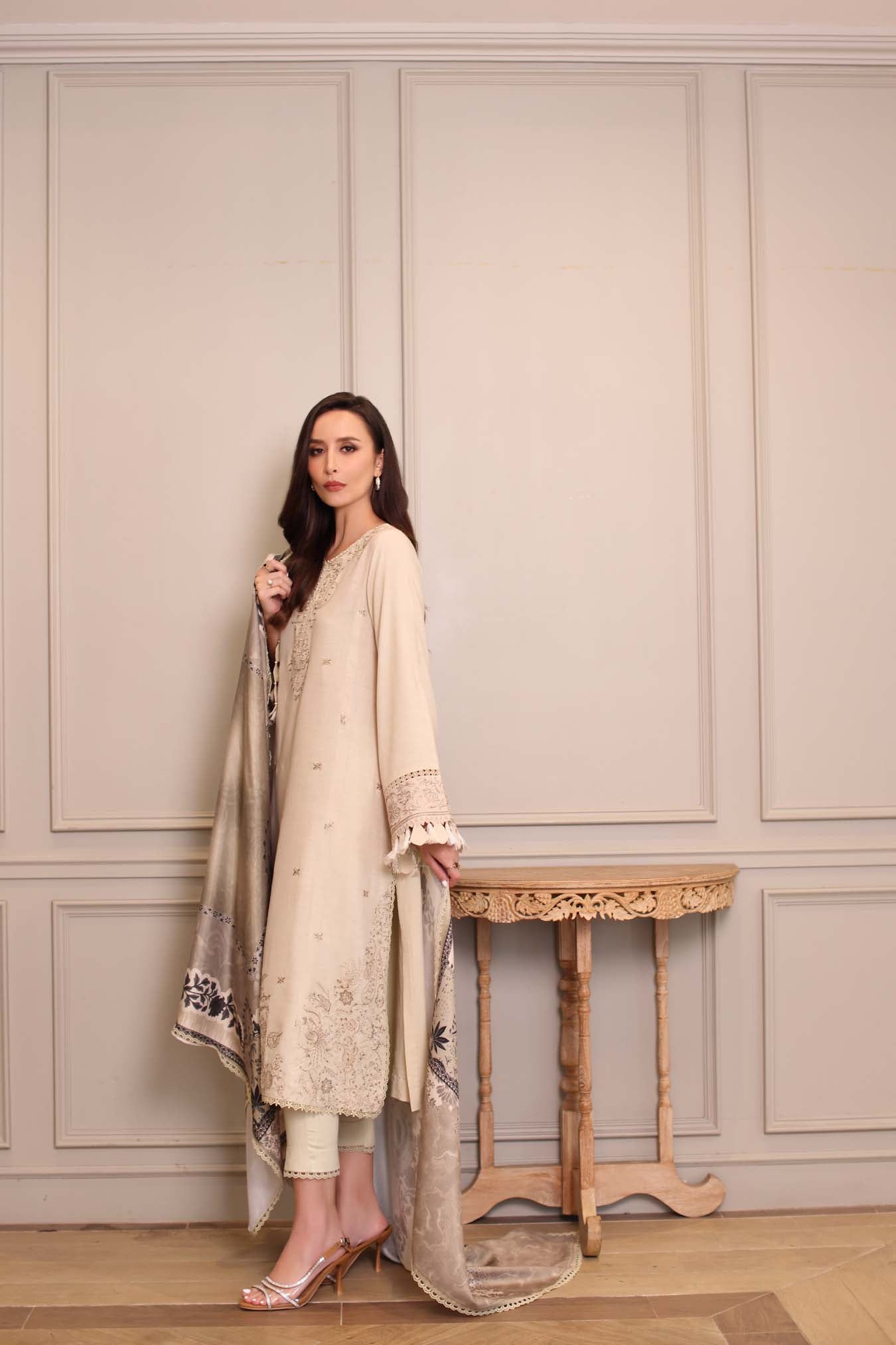 Saadia Asad | Winter Printkhaas 25 | D7 - A - Official Saadia Asad stockist in UK - Sakeena London