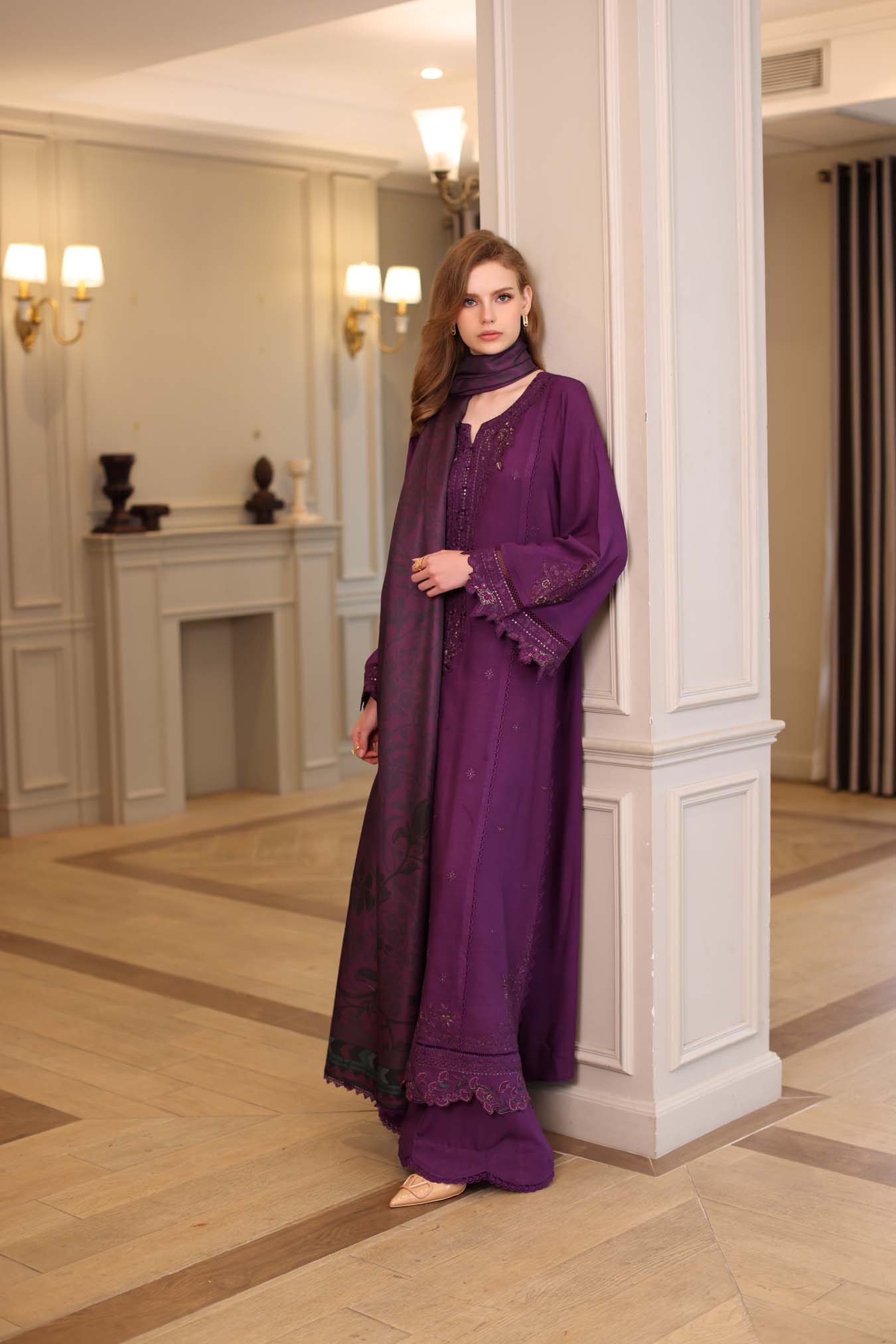 Saadia Asad | Winter Printkhaas 25 | D10 - B - Official Saadia Asad stockist in UK - Sakeena London