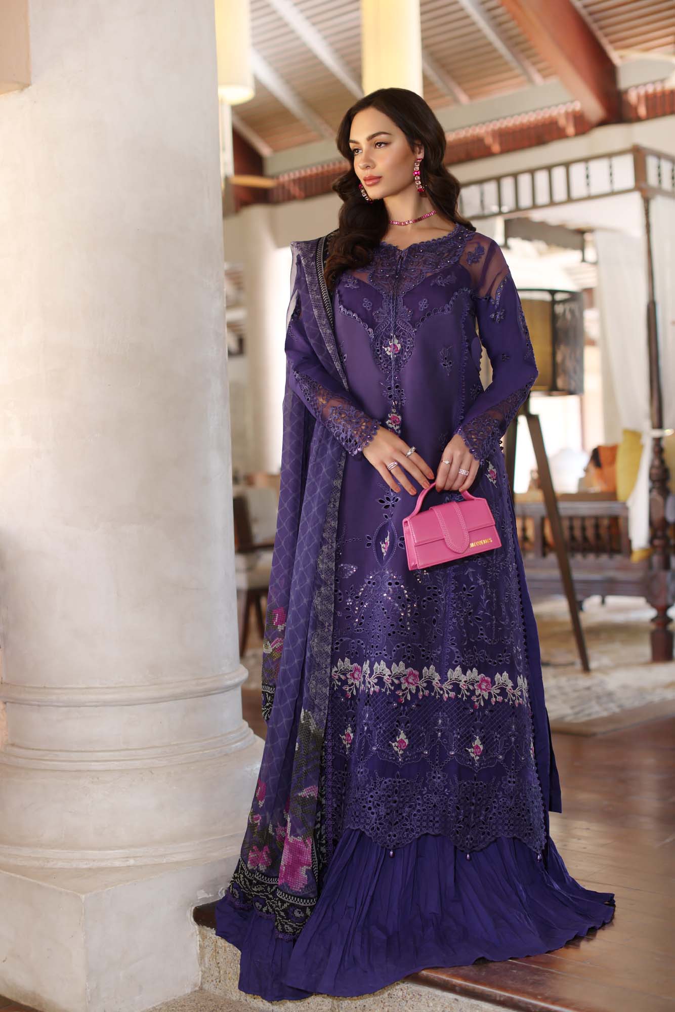 Noor by Saadia Asad | Eid Luxury Laserkari 25 | D4-B - Official Noor by Saadia Asad stockist in UK - Sakeena London