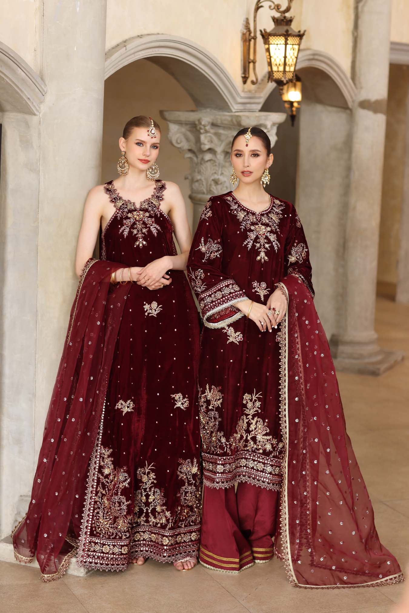 Noor by Saadia Asad | Handcrafted Velvet 25 | Naqsh - Official Noor by Saadia Asad stockist in UK - Sakeena London