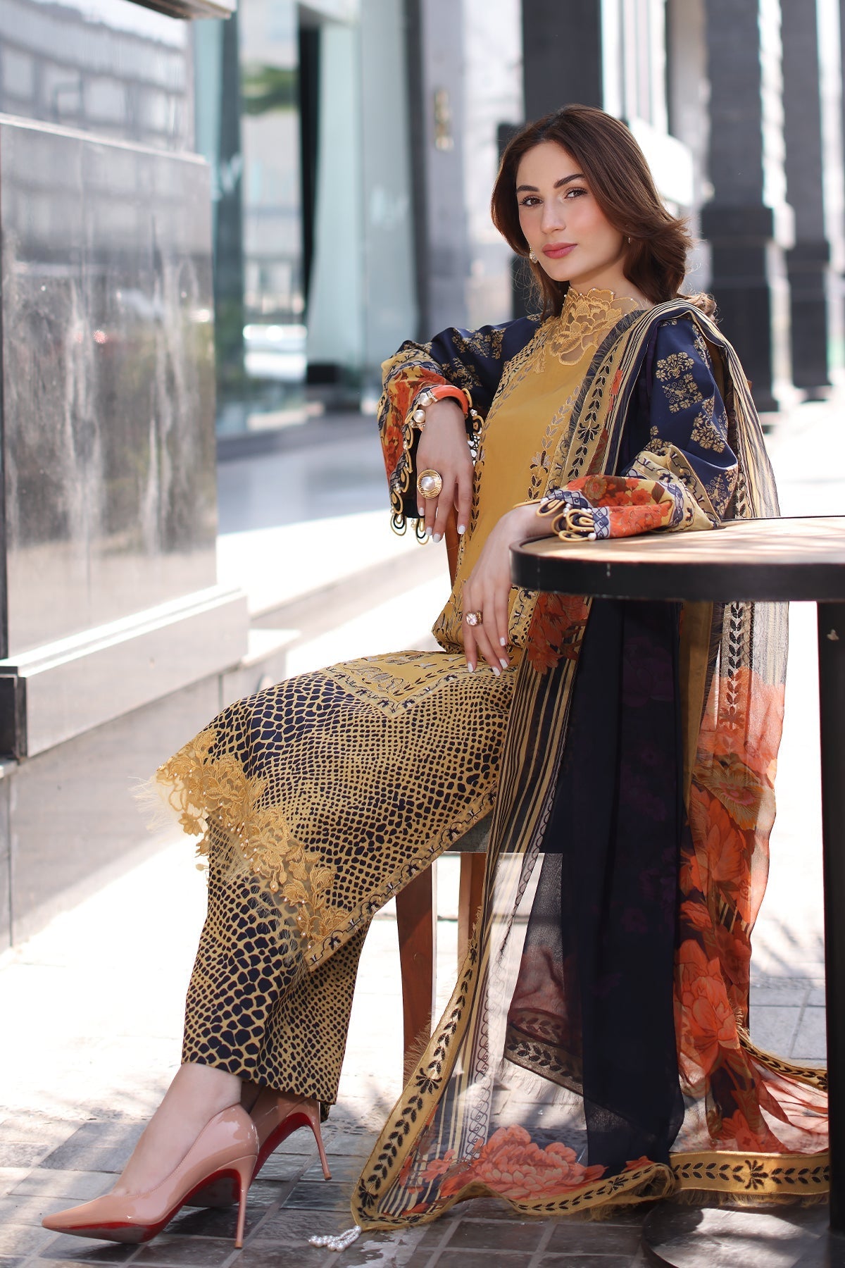 Charizma | Combination Lawn | CC5-28 - Official Charizma stockist in UK - Sakeena London